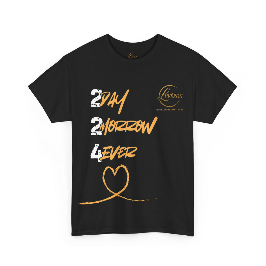 Stylish Unisex Heavy Cotton Tee with Heart Design, Casual Shirt, Everyday Wear, Gift for Friends, Fun Statement Tee, Positive Vibes
