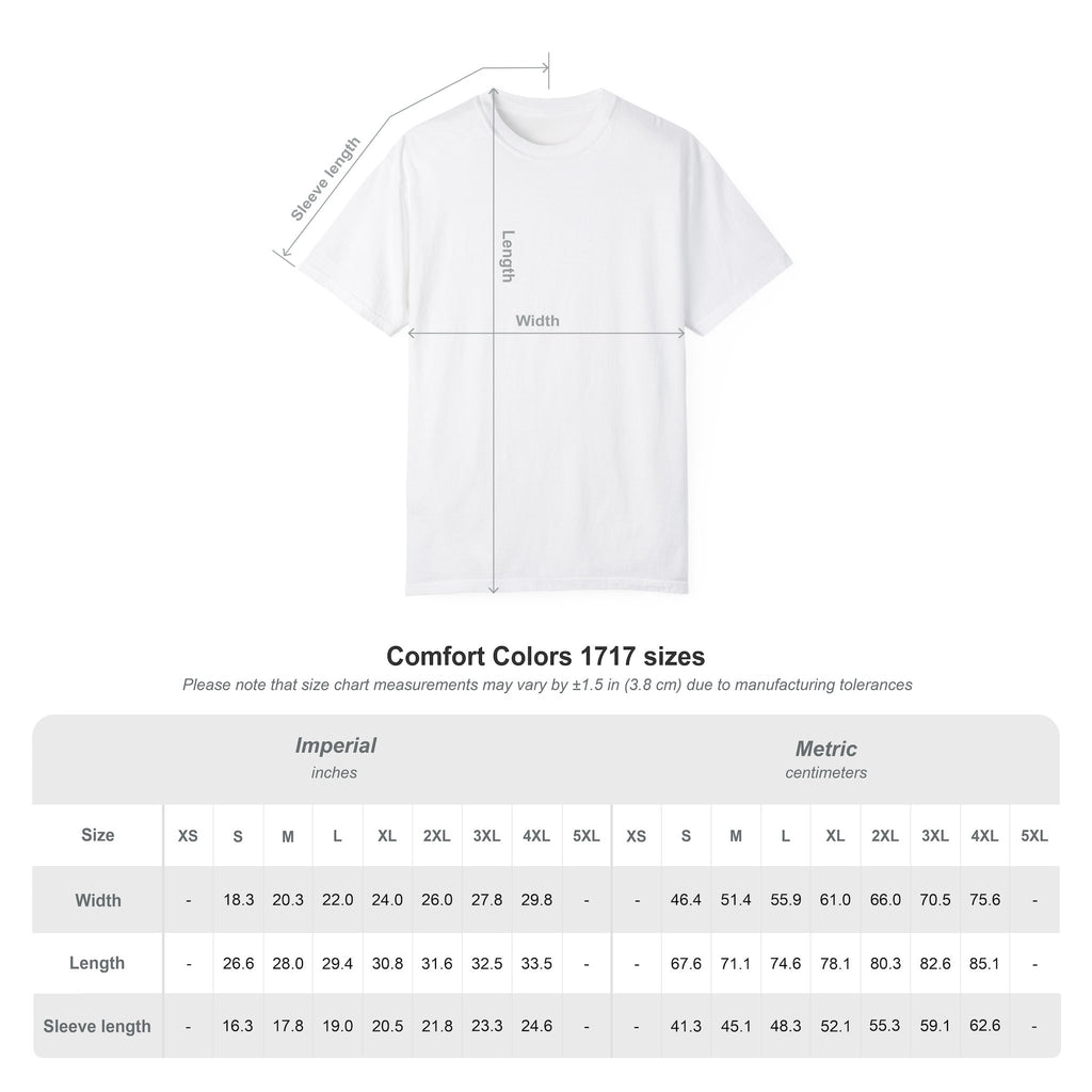 Unisex Garment-Dyed T-Shirt with Inspirational Text, Parisian Vibes, Casual Everyday Wear, Great Gift for Friends, Creative Style Statement