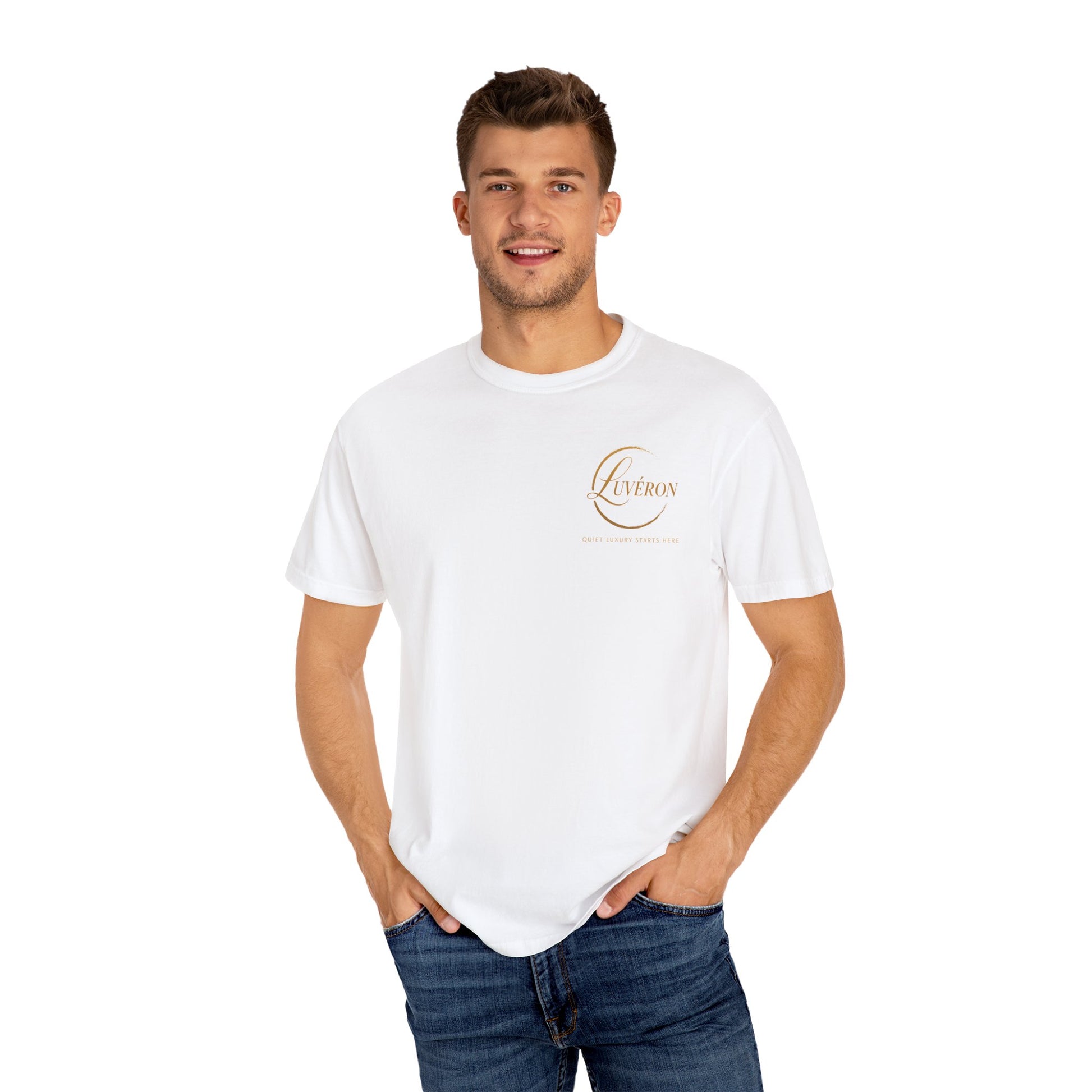 Unisex Garment-Dyed T-Shirt with Inspirational Text, Parisian Vibes, Casual Everyday Wear, Great Gift for Friends, Creative Style Statement