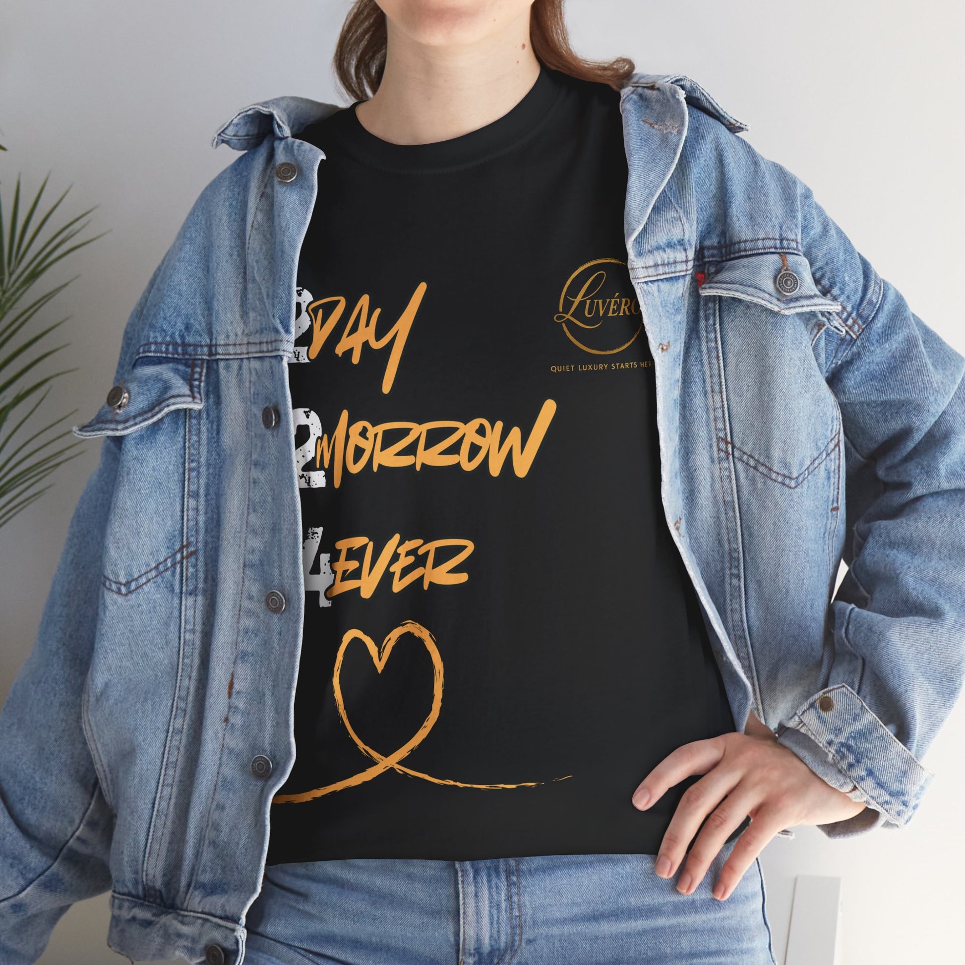 Stylish Unisex Heavy Cotton Tee with Heart Design, Casual Shirt, Everyday Wear, Gift for Friends, Fun Statement Tee, Positive Vibes