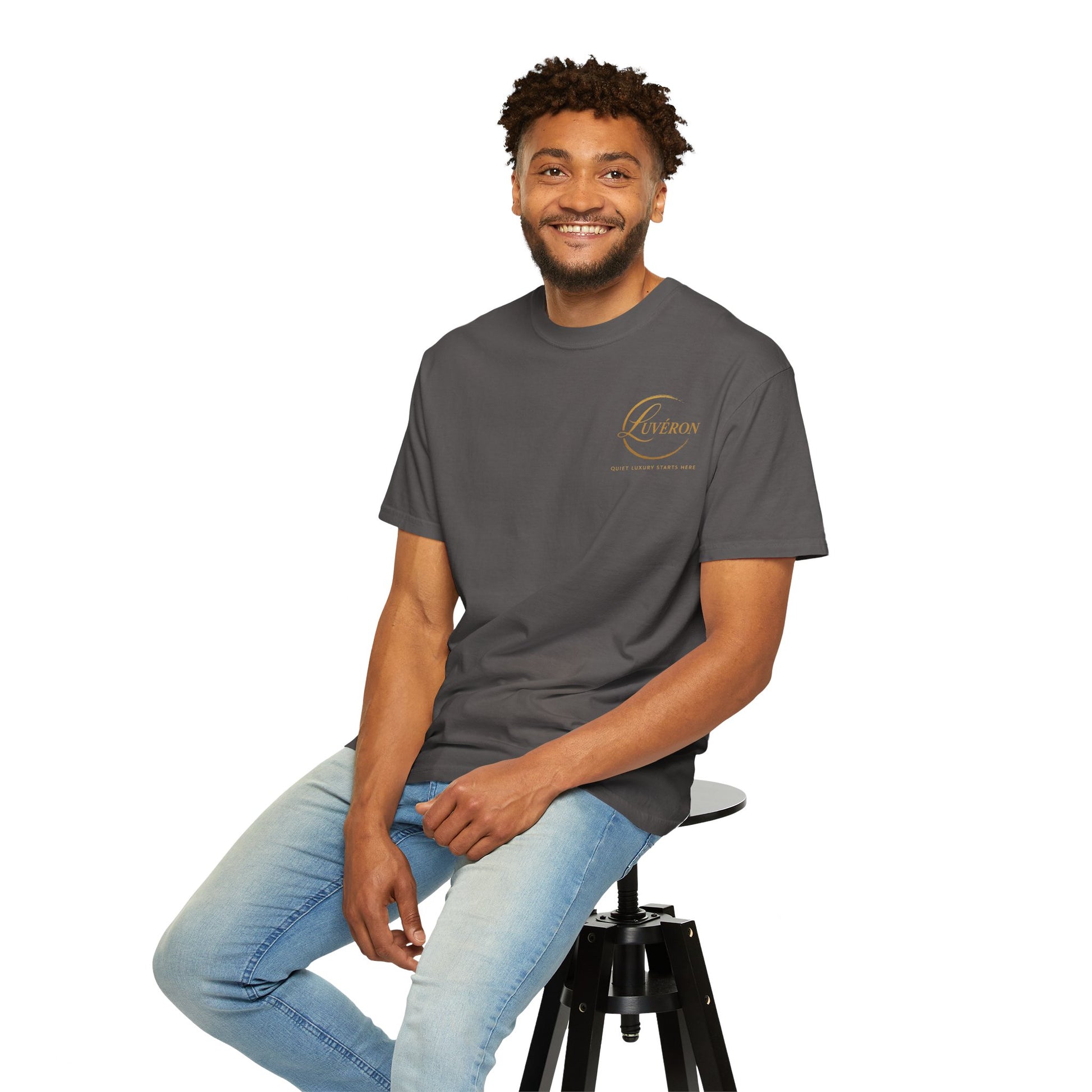Unisex Garment-Dyed T-Shirt with Inspirational Text, Parisian Vibes, Casual Everyday Wear, Great Gift for Friends, Creative Style Statement