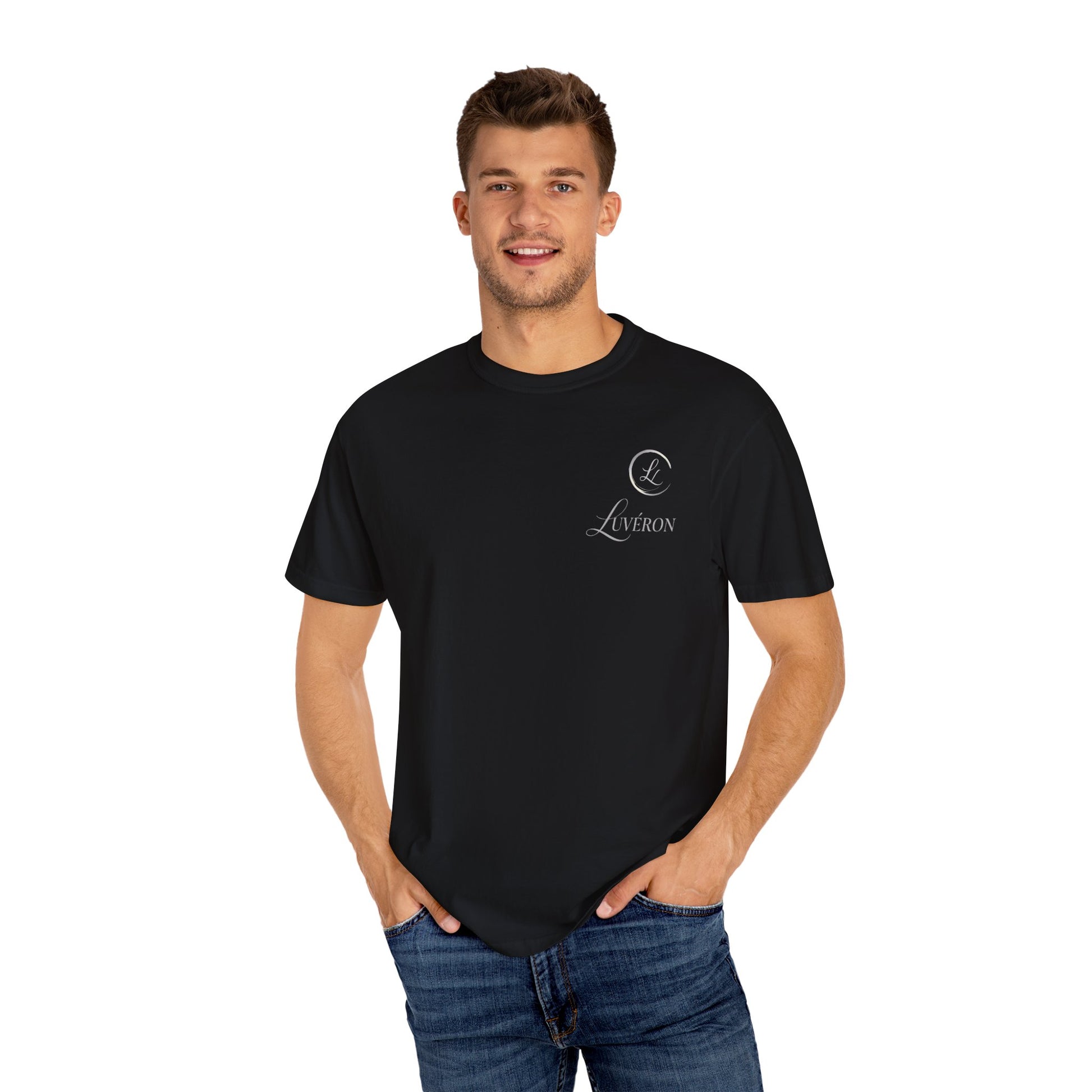 Unisex Garment-Dyed T-shirt: Luveron Quiet Power Tee, Casual Wear, Gift for Him, Art-Inspired Shirt, Minimalist Fashion