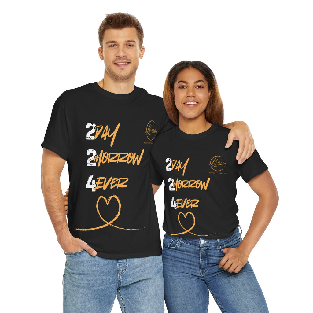 Stylish Unisex Heavy Cotton Tee with Heart Design, Casual Shirt, Everyday Wear, Gift for Friends, Fun Statement Tee, Positive Vibes
