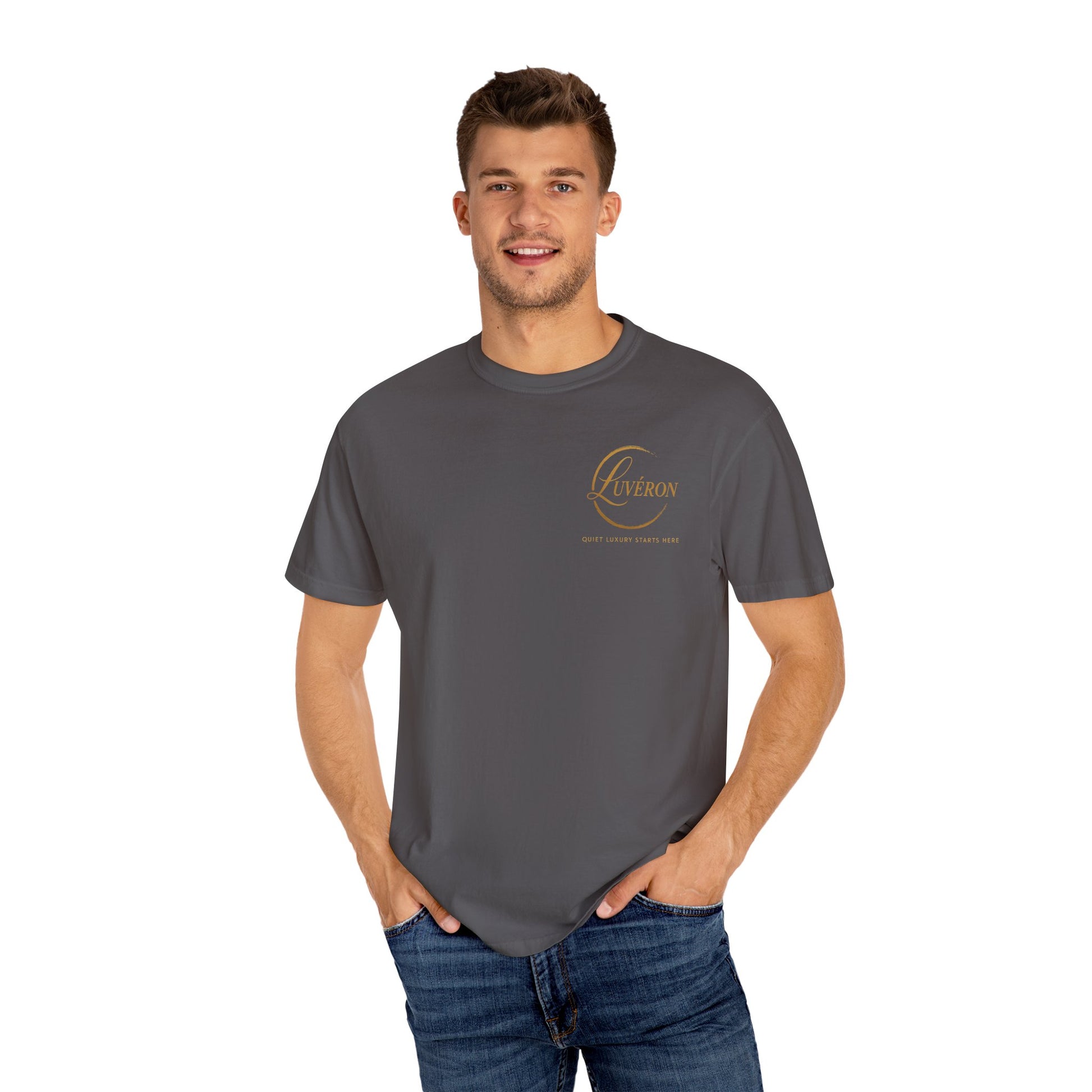 Unisex Garment-Dyed T-Shirt with Inspirational Text, Parisian Vibes, Casual Everyday Wear, Great Gift for Friends, Creative Style Statement