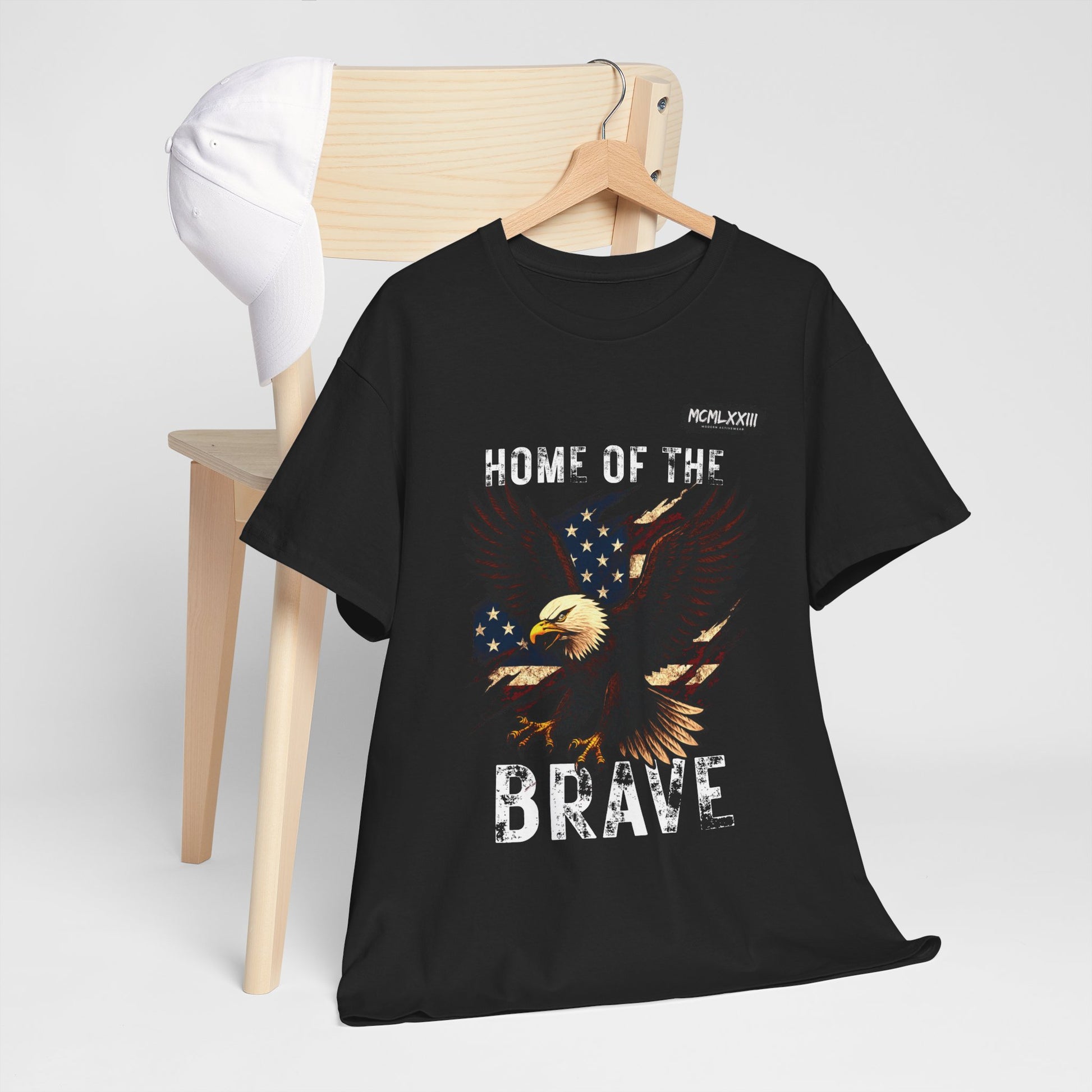 Home of the Brave Unisex Heavy Cotton Tee, Patriotic Shirt, Eagle Graphic Tee, American Pride T-Shirt, Independence Day Apparel, [...]