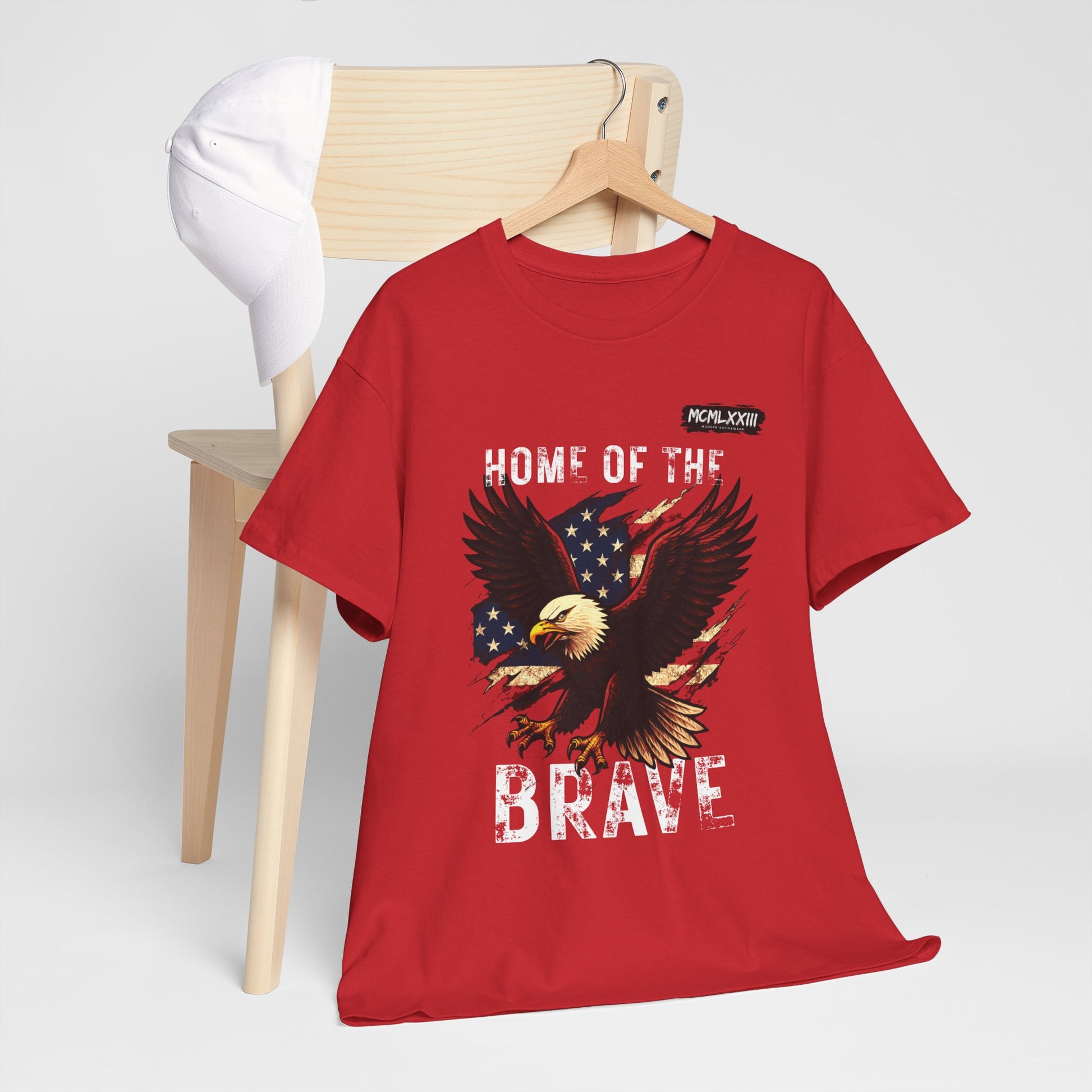Home of the Brave Unisex Heavy Cotton Tee, Patriotic Shirt, Eagle Graphic Tee, American Pride T-Shirt, Independence Day Apparel, [...]