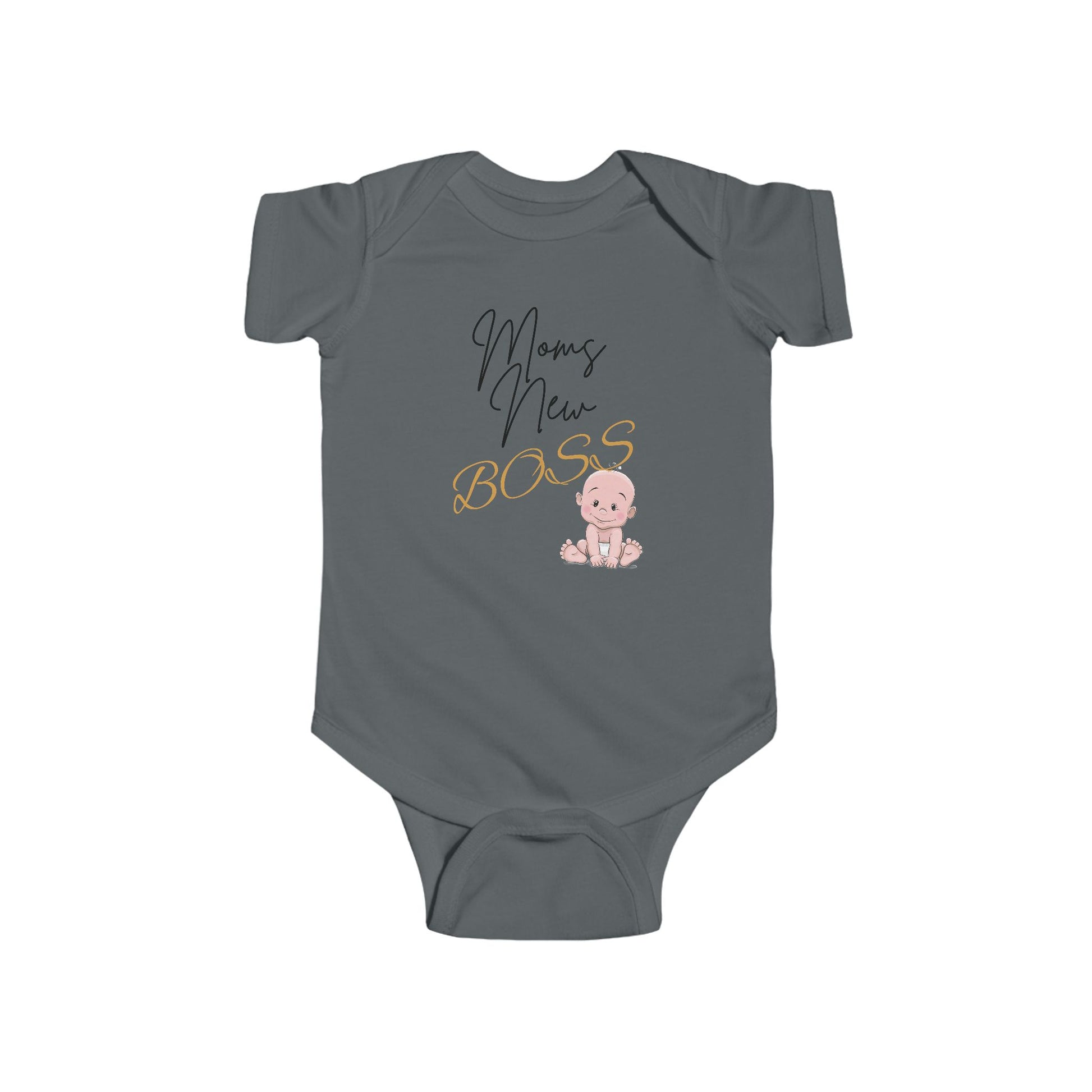 Mom's New Boss Infant Bodysuit, Cute Baby Clothes, Newborn Gift, Playful Baby Outfit, Baby Shower Gift