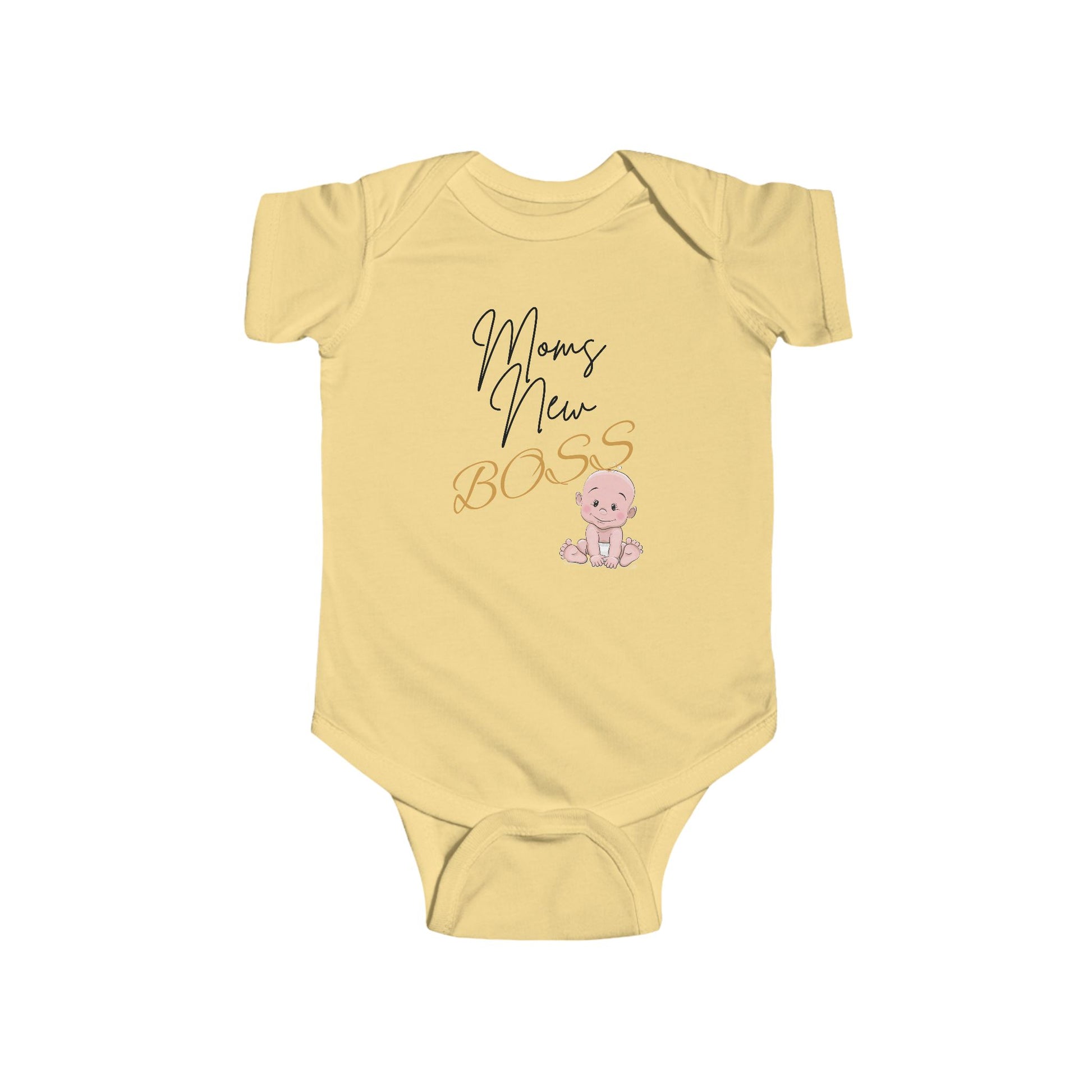 Mom's New Boss Infant Bodysuit, Cute Baby Clothes, Newborn Gift, Playful Baby Outfit, Baby Shower Gift
