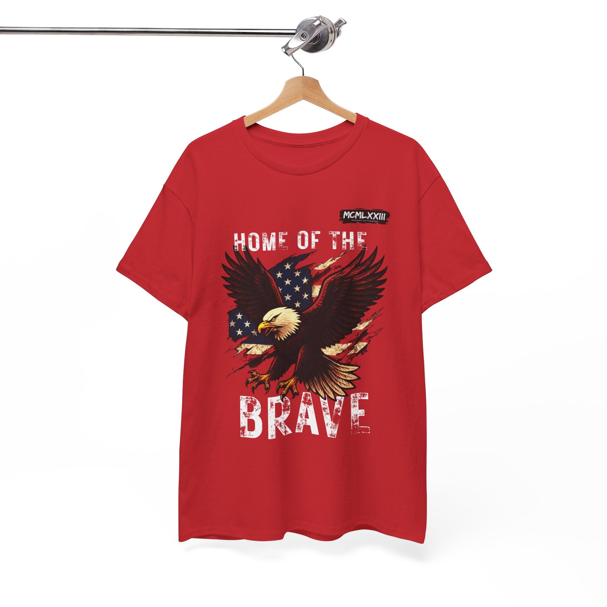 Home of the Brave Unisex Heavy Cotton Tee, Patriotic Shirt, Eagle Graphic Tee, American Pride T-Shirt, Independence Day Apparel, [...]