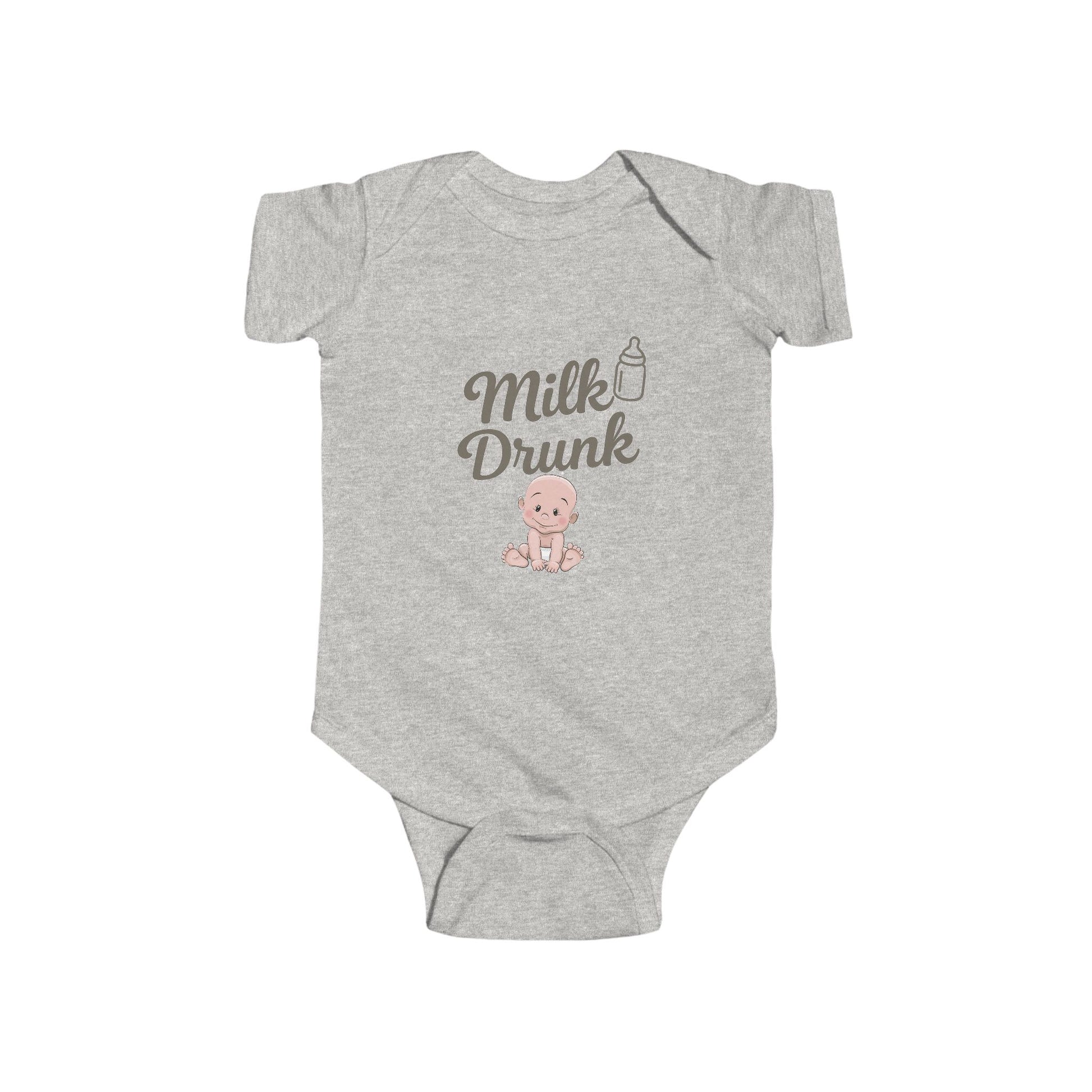 Milk Drunk Baby Bodysuit, Cute Infant Onesie, Baby Shower Gift, Newborn Clothing, Funny Baby Outfit, Toddler Apparel