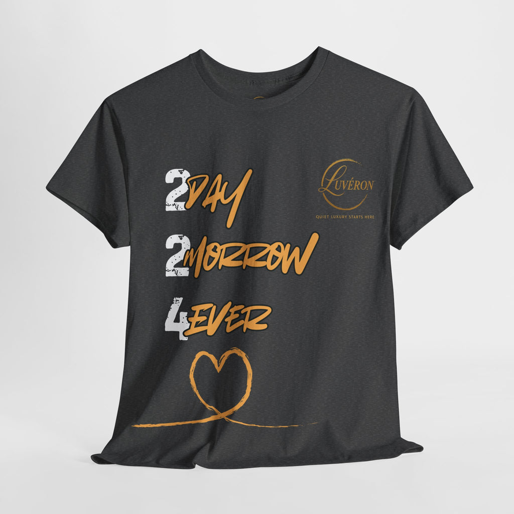 Stylish Unisex Heavy Cotton Tee with Heart Design, Casual Shirt, Everyday Wear, Gift for Friends, Fun Statement Tee, Positive Vibes