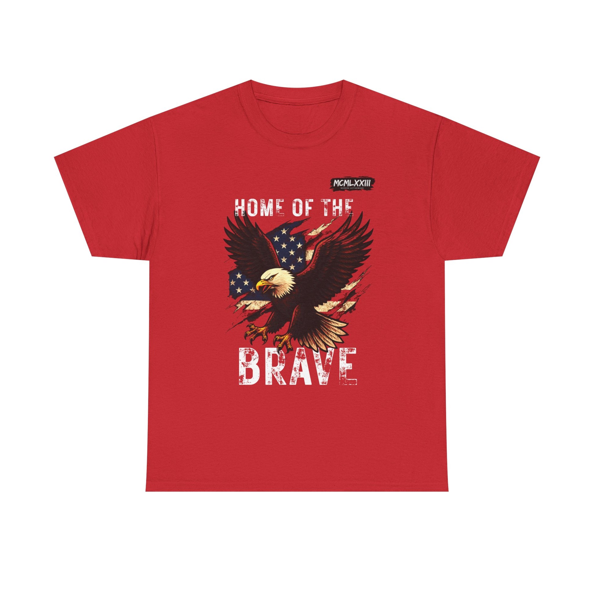 Home of the Brave Unisex Heavy Cotton Tee, Patriotic Shirt, Eagle Graphic Tee, American Pride T-Shirt, Independence Day Apparel, [...]