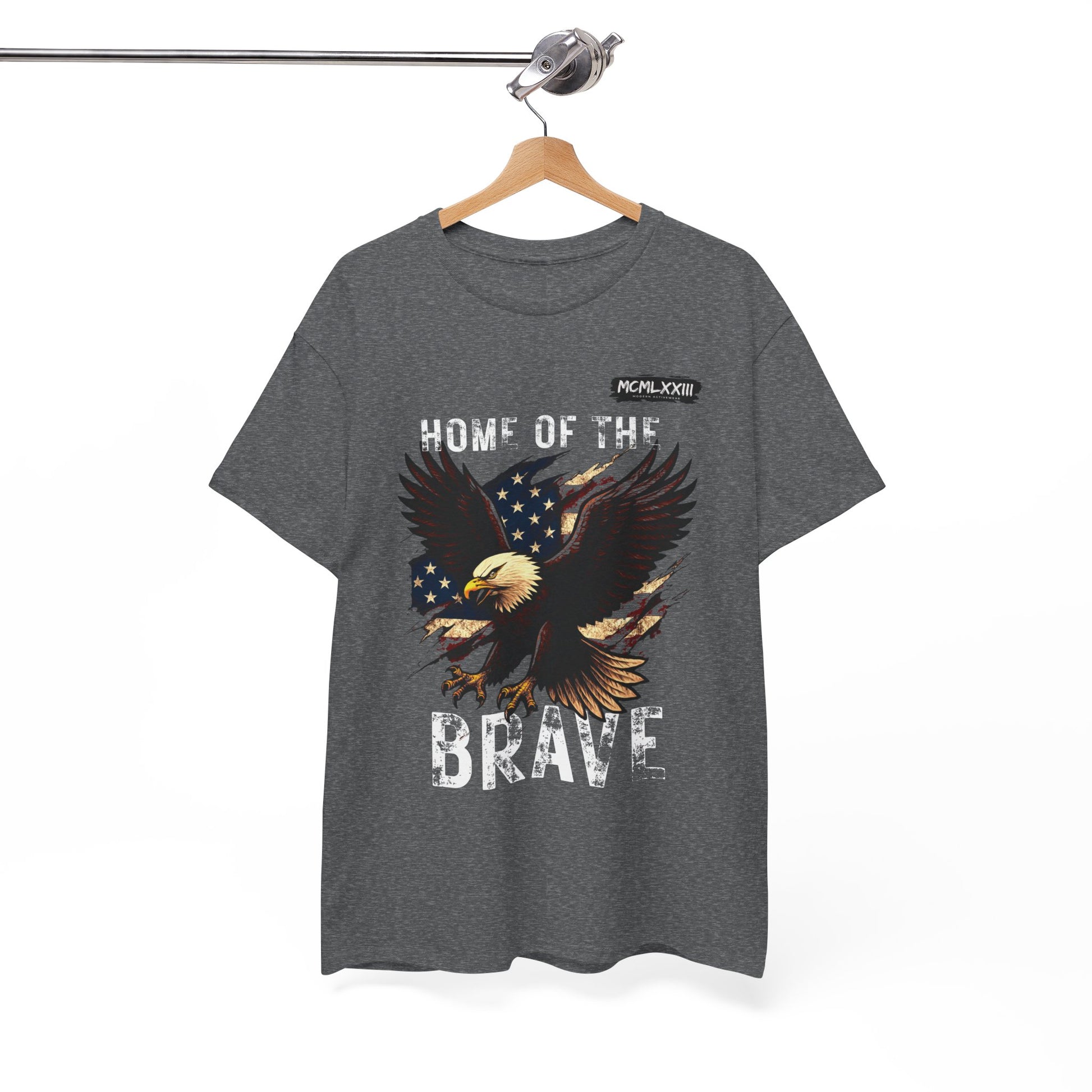 Home of the Brave Unisex Heavy Cotton Tee, Patriotic Shirt, Eagle Graphic Tee, American Pride T-Shirt, Independence Day Apparel, [...]