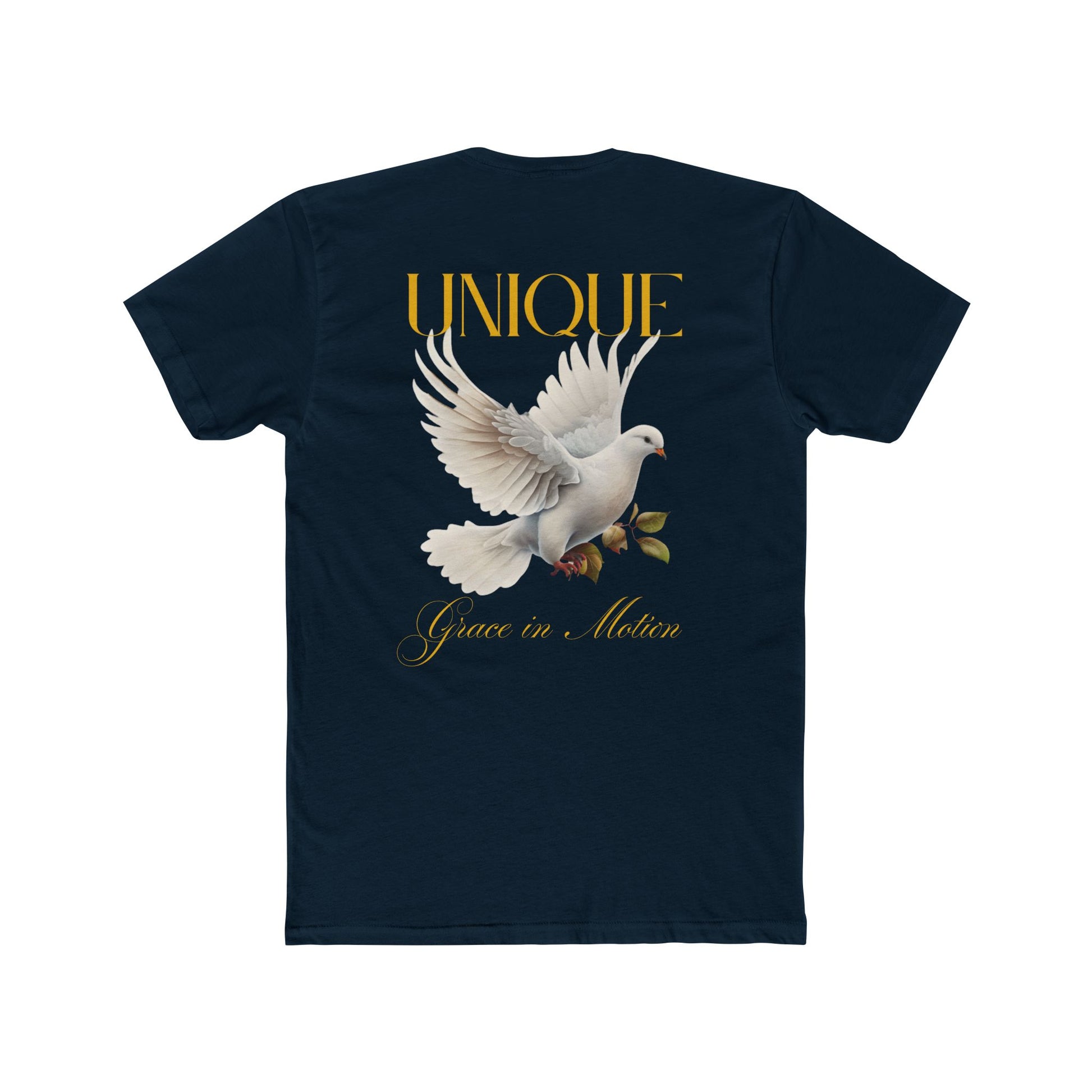 Unique Dove Graphic Unisex Cotton Crew Tee, Spiritual Gift, Casual Wear, Peaceful Apparel, Birthday Gift, Statement Tee