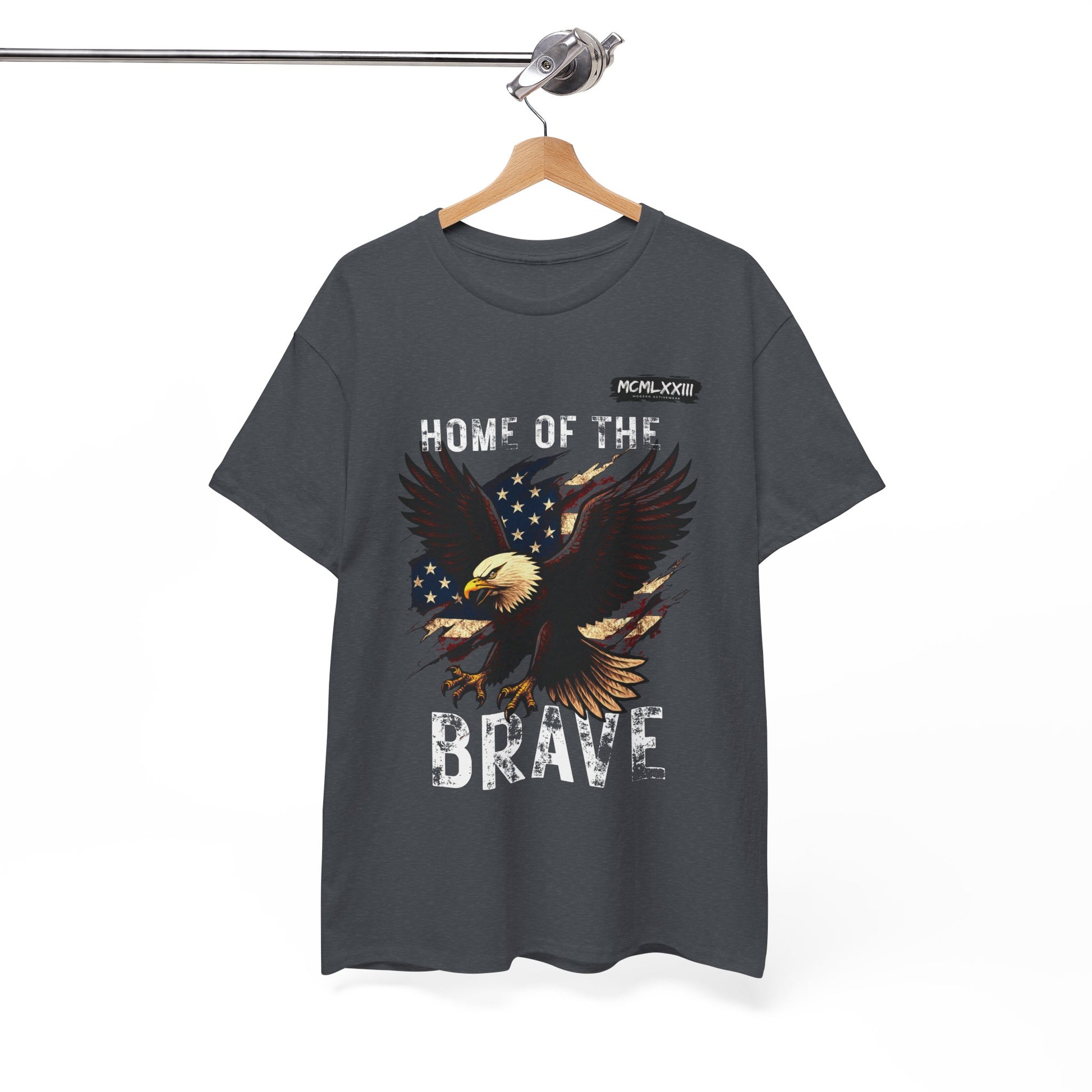Home of the Brave Unisex Heavy Cotton Tee, Patriotic Shirt, Eagle Graphic Tee, American Pride T-Shirt, Independence Day Apparel, [...]