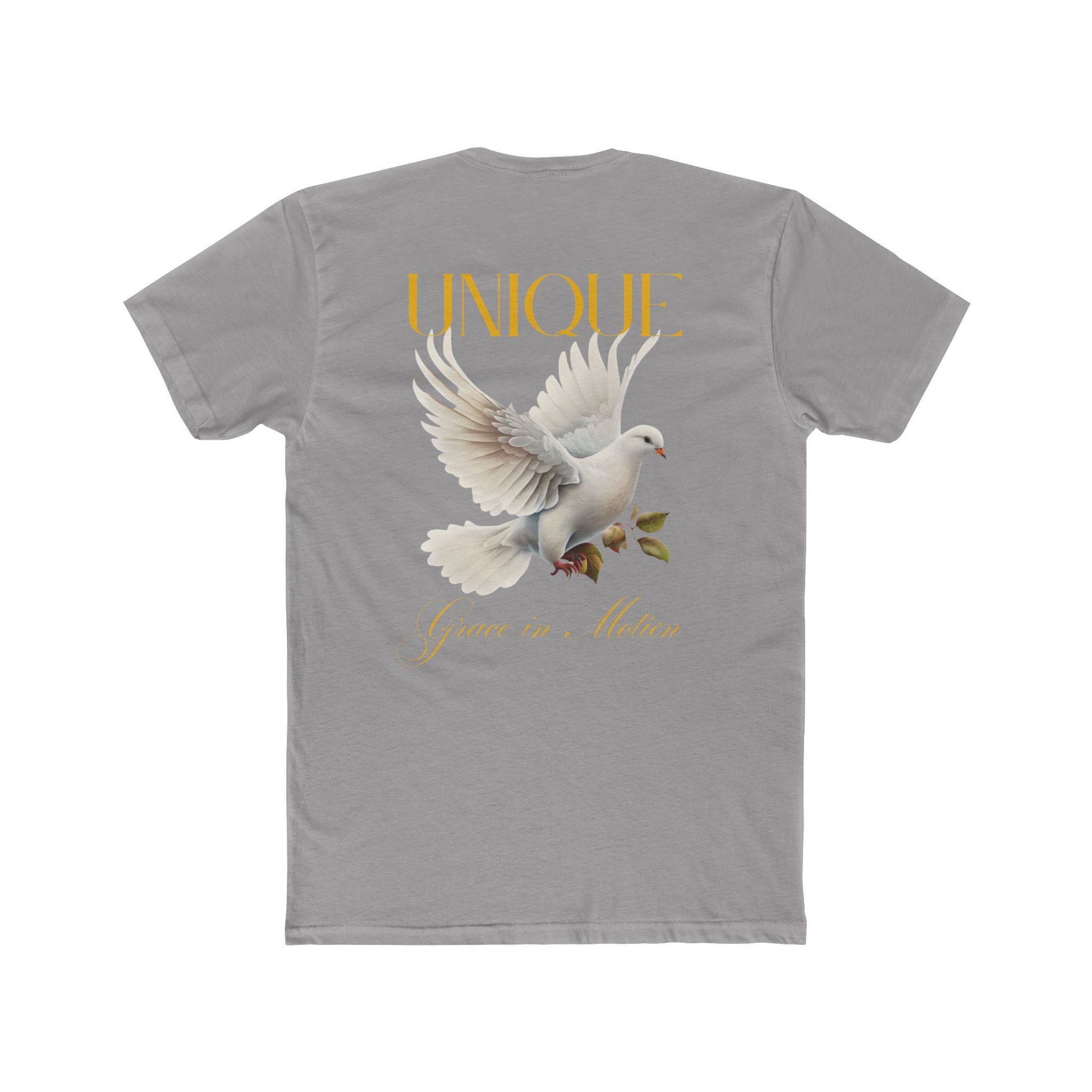 Unique Dove Graphic Unisex Cotton Crew Tee, Spiritual Gift, Casual Wear, Peaceful Apparel, Birthday Gift, Statement Tee