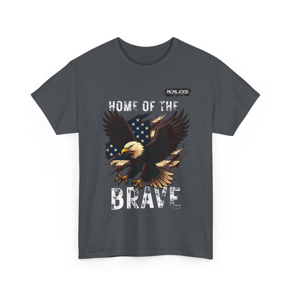 Home of the Brave Unisex Heavy Cotton Tee, Patriotic Shirt, Eagle Graphic Tee, American Pride T-Shirt, Independence Day Apparel, [...]