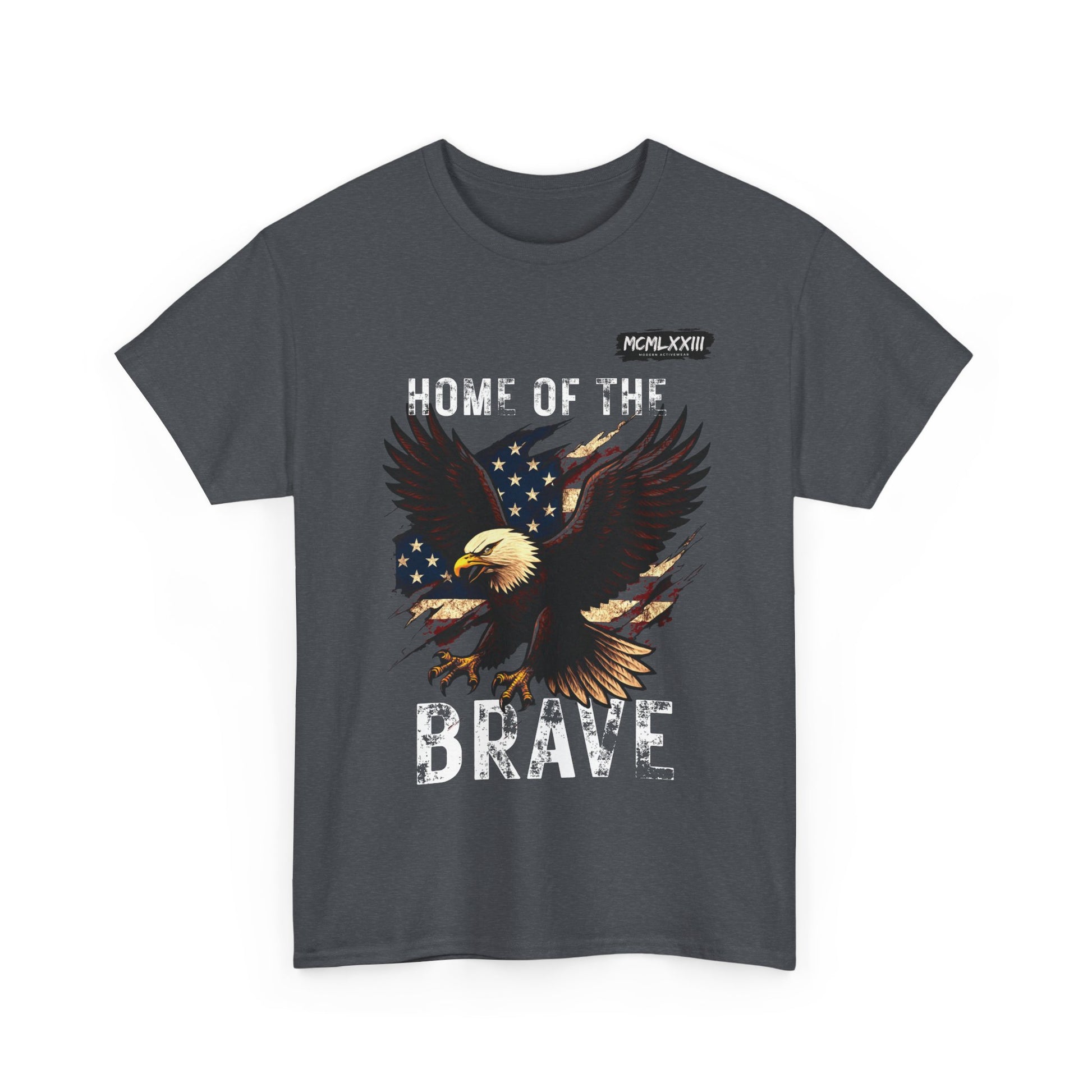 Home of the Brave Unisex Heavy Cotton Tee, Patriotic Shirt, Eagle Graphic Tee, American Pride T-Shirt, Independence Day Apparel, [...]