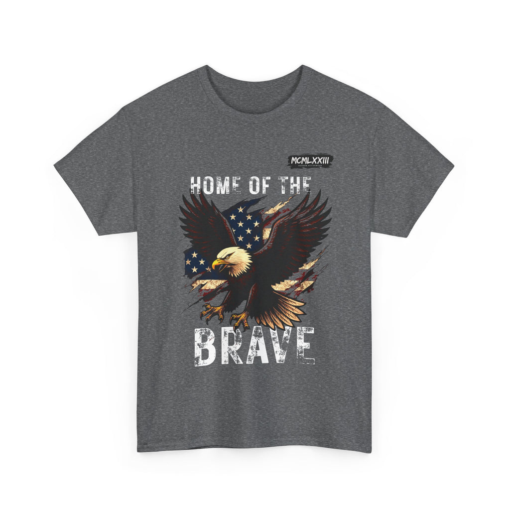 Home of the Brave Unisex Heavy Cotton Tee, Patriotic Shirt, Eagle Graphic Tee, American Pride T-Shirt, Independence Day Apparel, [...]