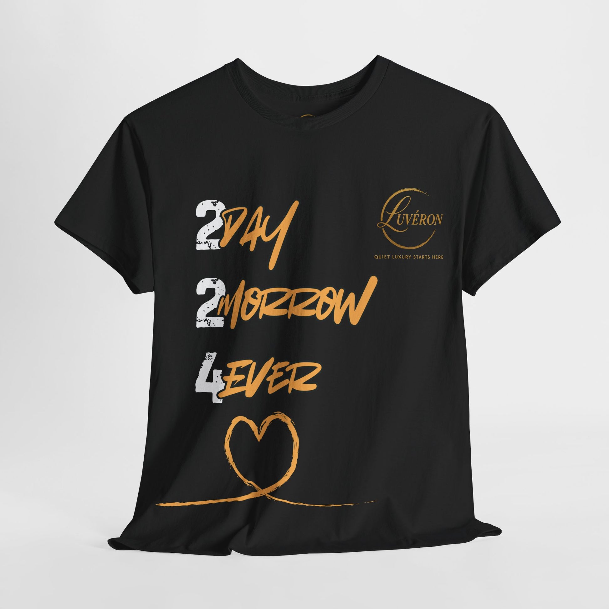 Stylish Unisex Heavy Cotton Tee with Heart Design, Casual Shirt, Everyday Wear, Gift for Friends, Fun Statement Tee, Positive Vibes