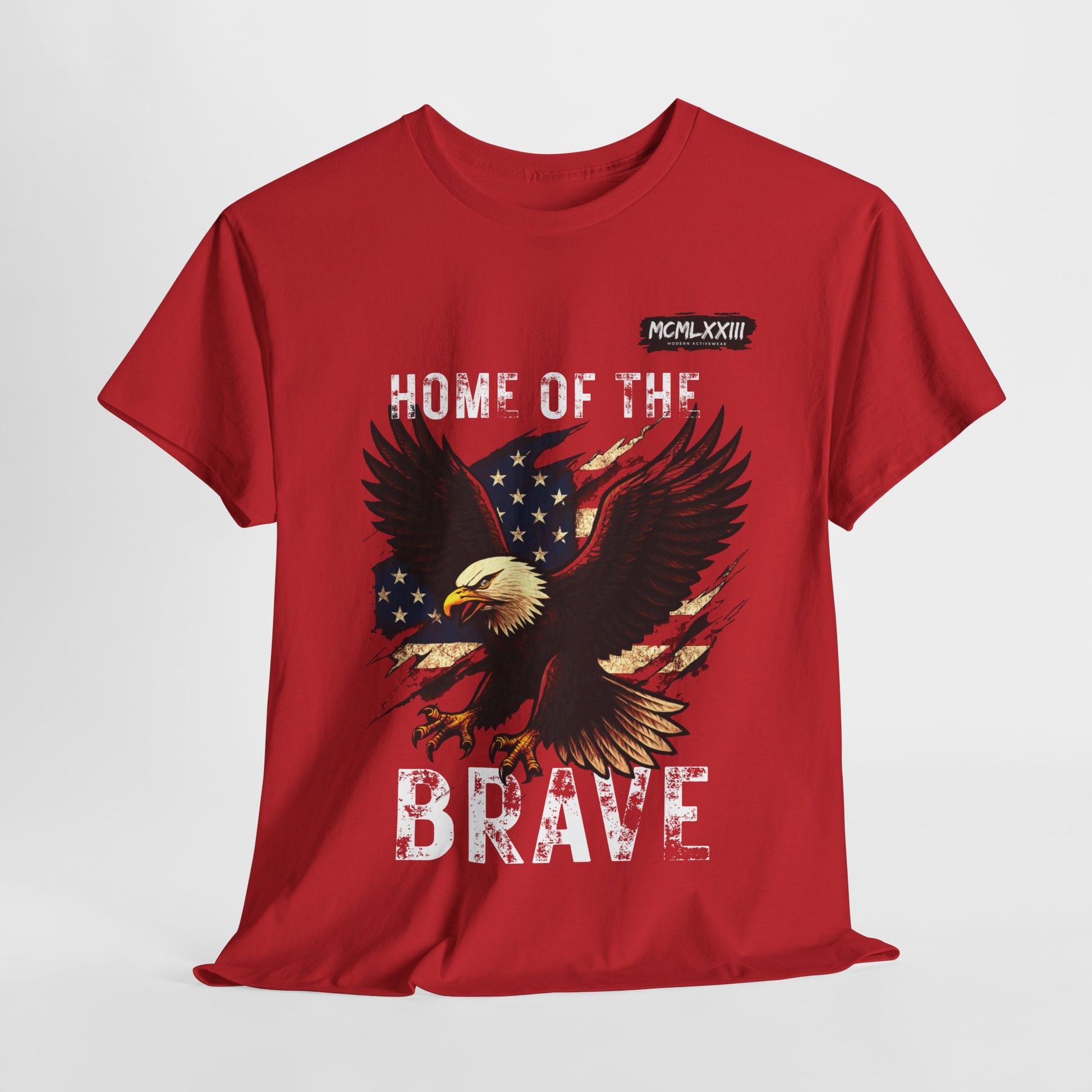 Home of the Brave Unisex Heavy Cotton Tee, Patriotic Shirt, Eagle Graphic Tee, American Pride T-Shirt, Independence Day Apparel, [...]