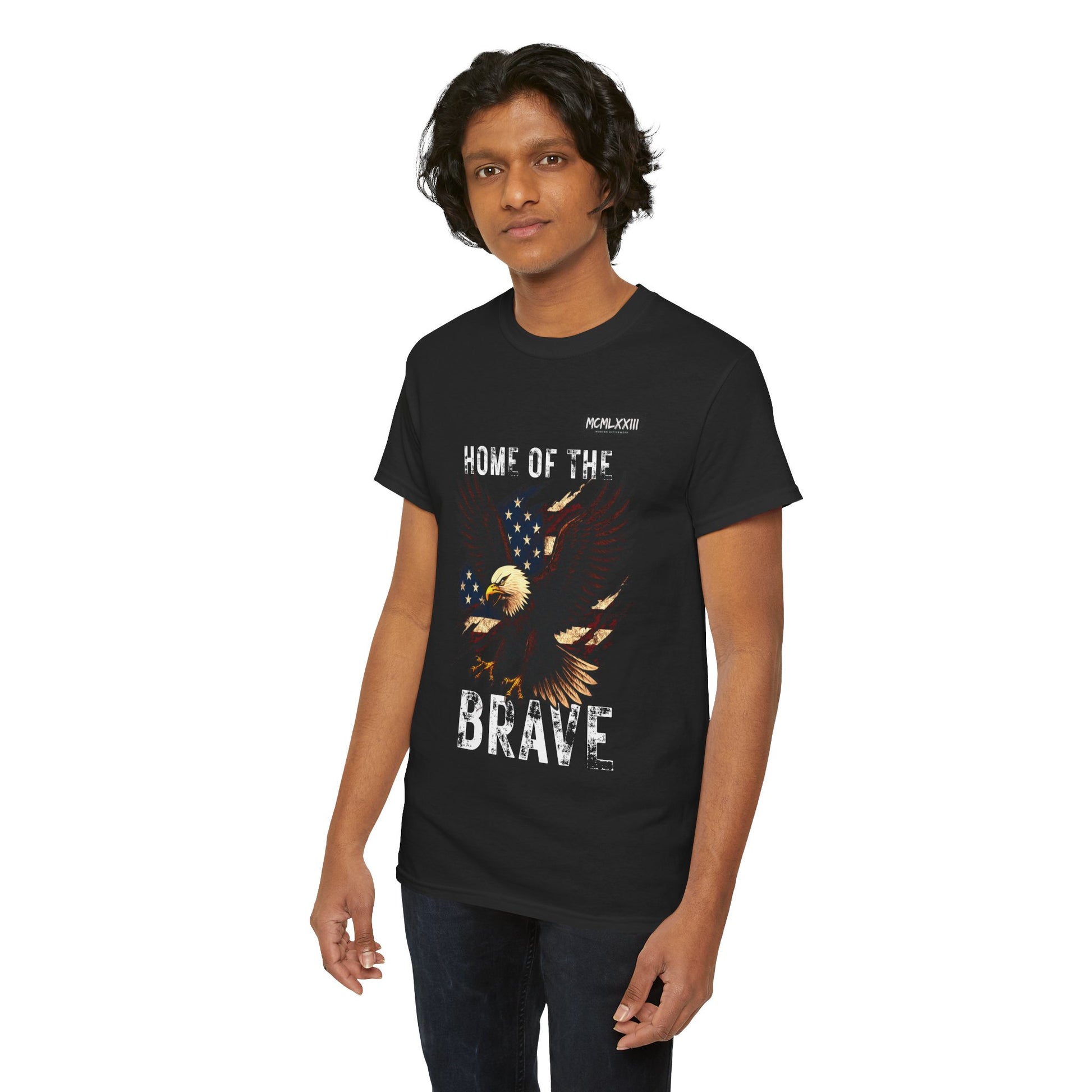 Home of the Brave Unisex Heavy Cotton Tee, Patriotic Shirt, Eagle Graphic Tee, American Pride T-Shirt, Independence Day Apparel, [...]