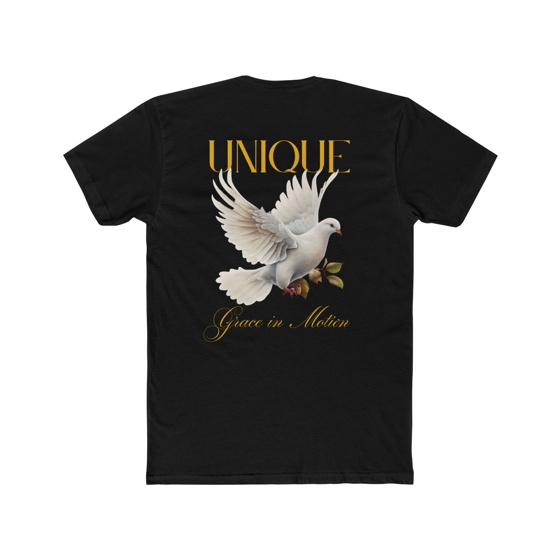 Unique Dove Graphic Unisex Cotton Crew Tee, Spiritual Gift, Casual Wear, Peaceful Apparel, Birthday Gift, Statement Tee