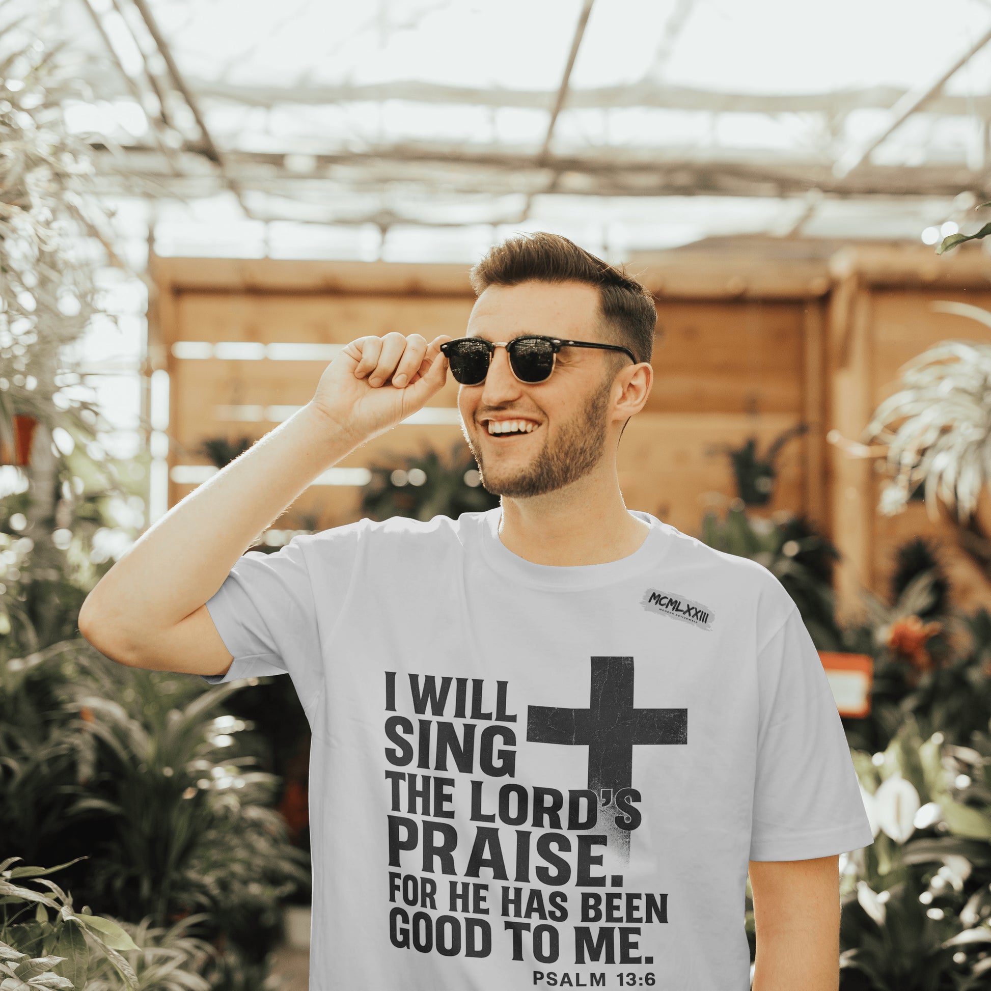 Jesus, Psalm 13:6 Bold Faith Christian T-Shirt – “I Will Sing the Lord’s Praise” Distressed Cross Streetwear Tee, Christian Inspirational Unisex Heavy Cotton Tee - Faith Apparel, Bible Verse Shirt, Gift for Believers, Praise Wear, Spiritual Tees