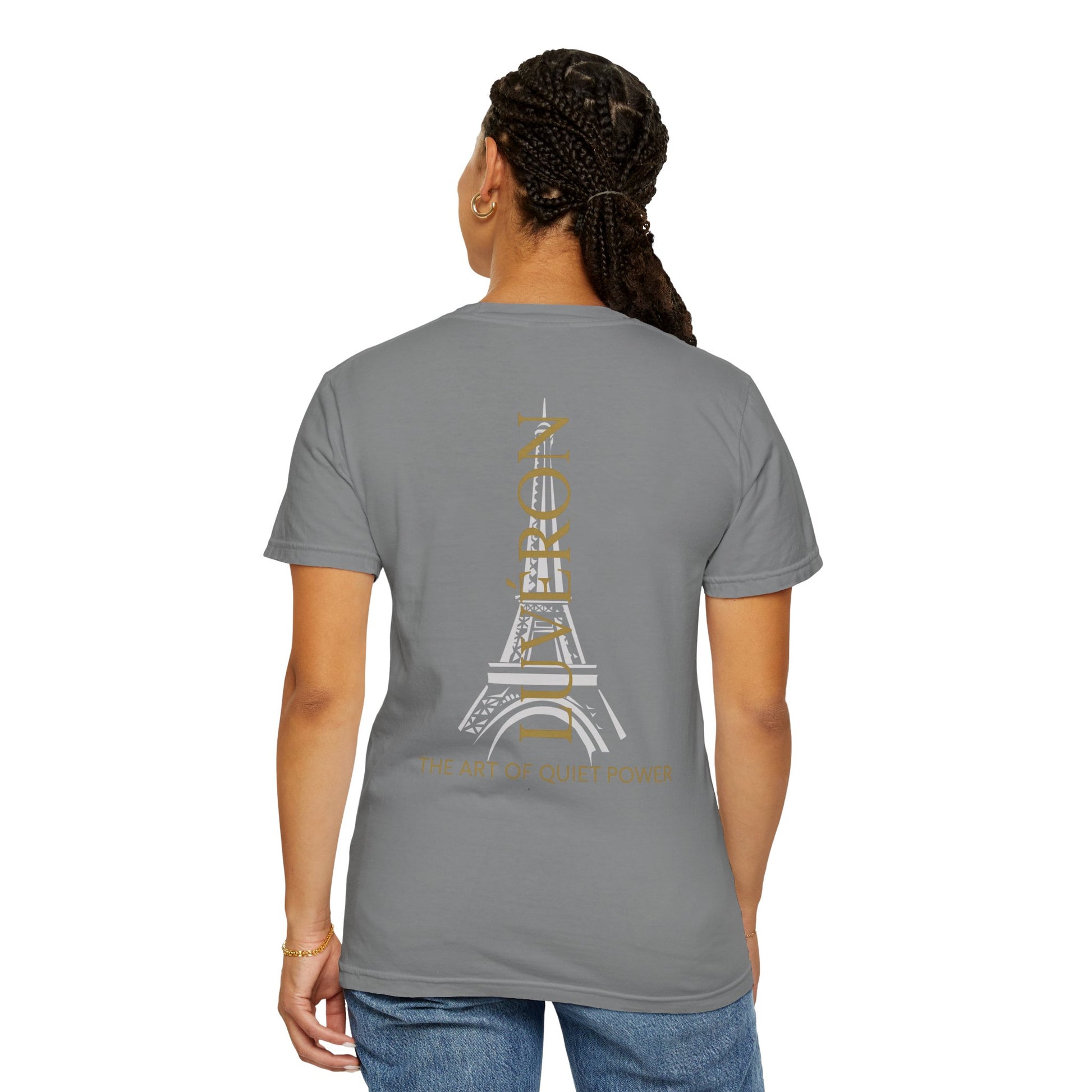 Unisex Garment-Dyed T-Shirt with Inspirational Text, Parisian Vibes, Casual Everyday Wear, Great Gift for Friends, Creative Style Statement