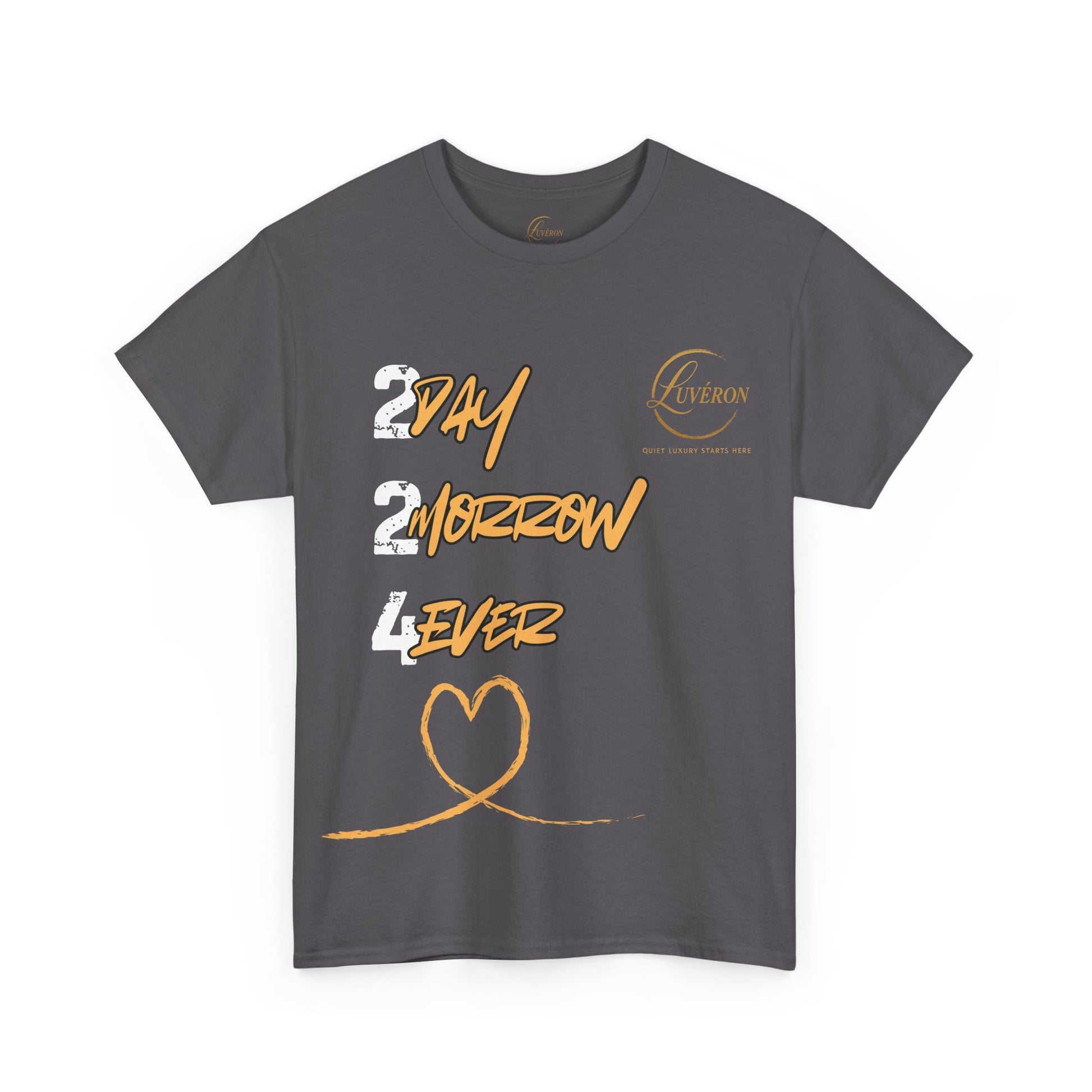 Stylish Unisex Heavy Cotton Tee with Heart Design, Casual Shirt, Everyday Wear, Gift for Friends, Fun Statement Tee, Positive Vibes