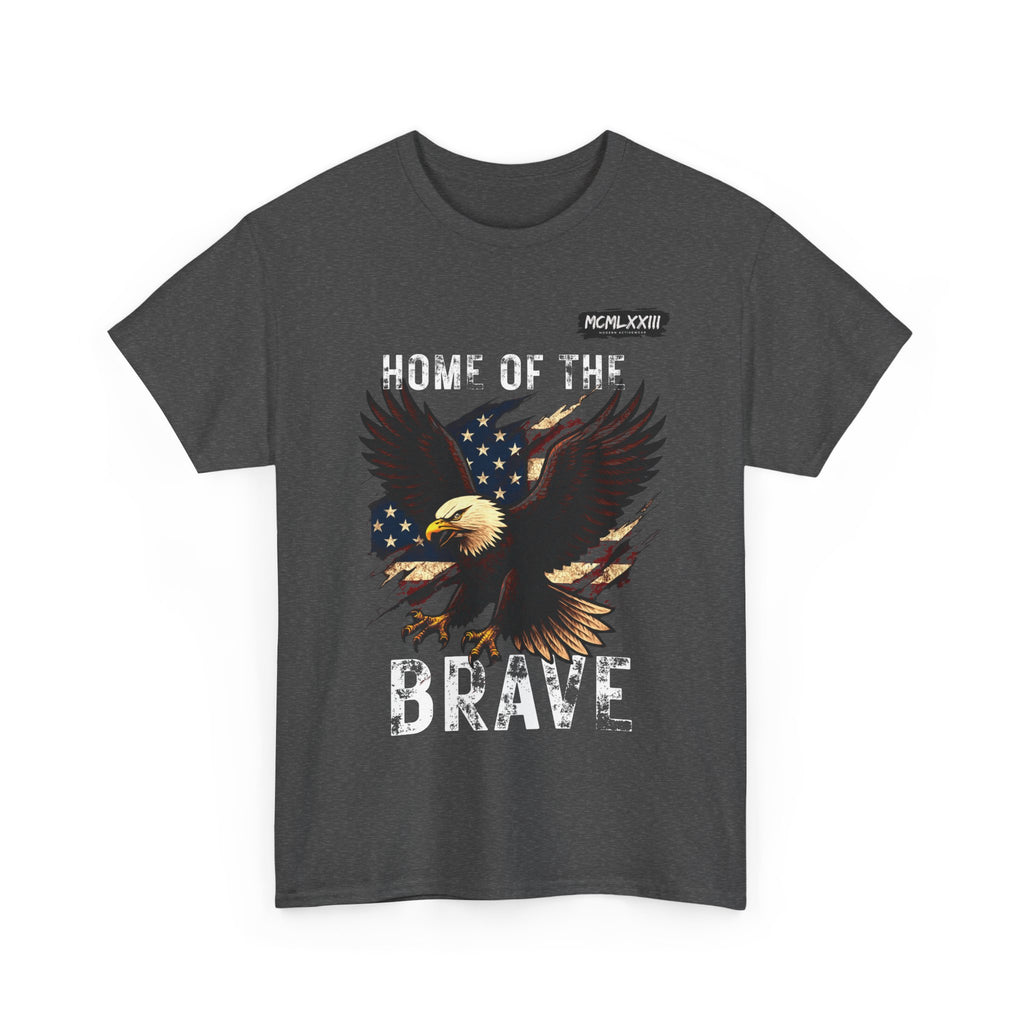 Home of the Brave Unisex Heavy Cotton Tee, Patriotic Shirt, Eagle Graphic Tee, American Pride T-Shirt, Independence Day Apparel, [...]
