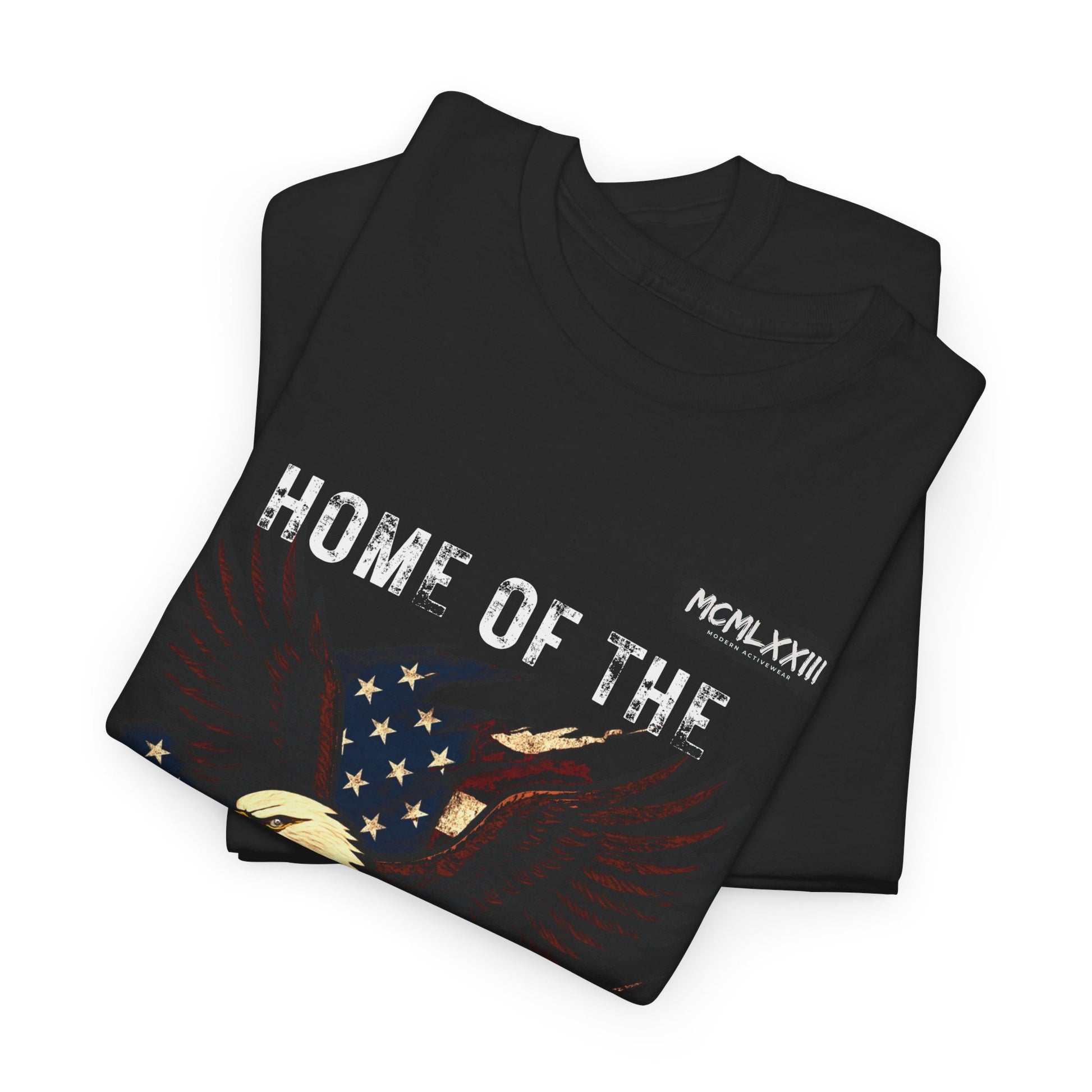 Home of the Brave Unisex Heavy Cotton Tee, Patriotic Shirt, Eagle Graphic Tee, American Pride T-Shirt, Independence Day Apparel, [...]