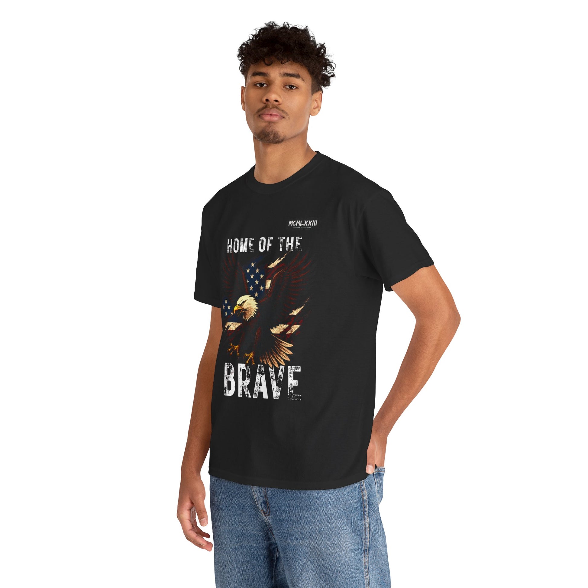 Home of the Brave Unisex Heavy Cotton Tee, Patriotic Shirt, Eagle Graphic Tee, American Pride T-Shirt, Independence Day Apparel, [...]