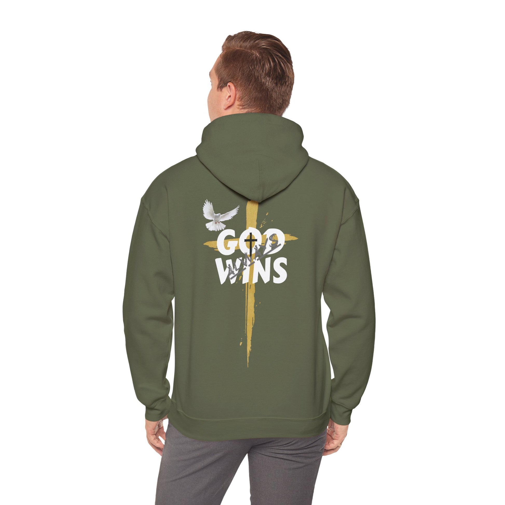 Faith-Inspired Unisex Hoodie, Comfortable Religious Sweatshirt, Inspirational Apparel, Perfect Gift for Believers, God Wins Hoodie, [...]
