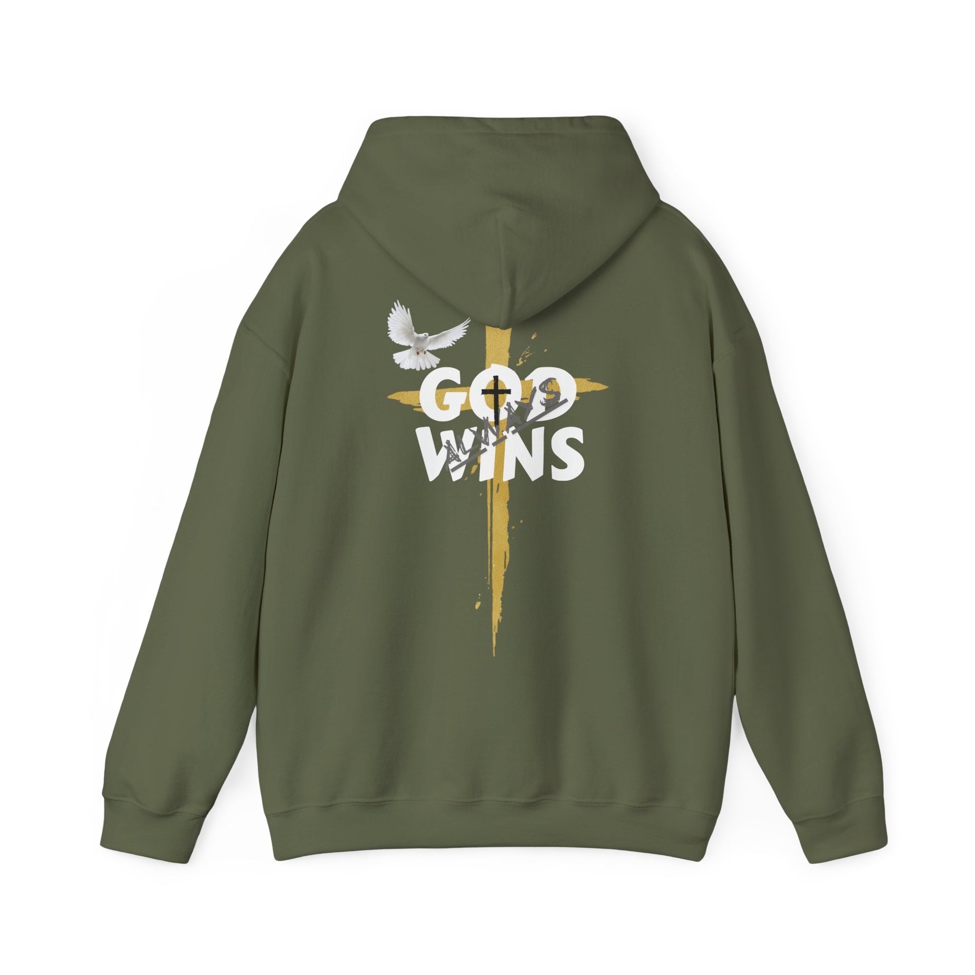 Faith-Inspired Unisex Hoodie, Comfortable Religious Sweatshirt, Inspirational Apparel, Perfect Gift for Believers, God Wins Hoodie, [...]
