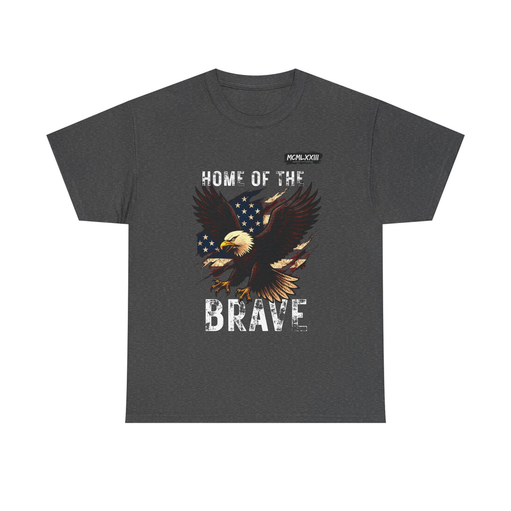 Home of the Brave Unisex Heavy Cotton Tee, Patriotic Shirt, Eagle Graphic Tee, American Pride T-Shirt, Independence Day Apparel, [...]