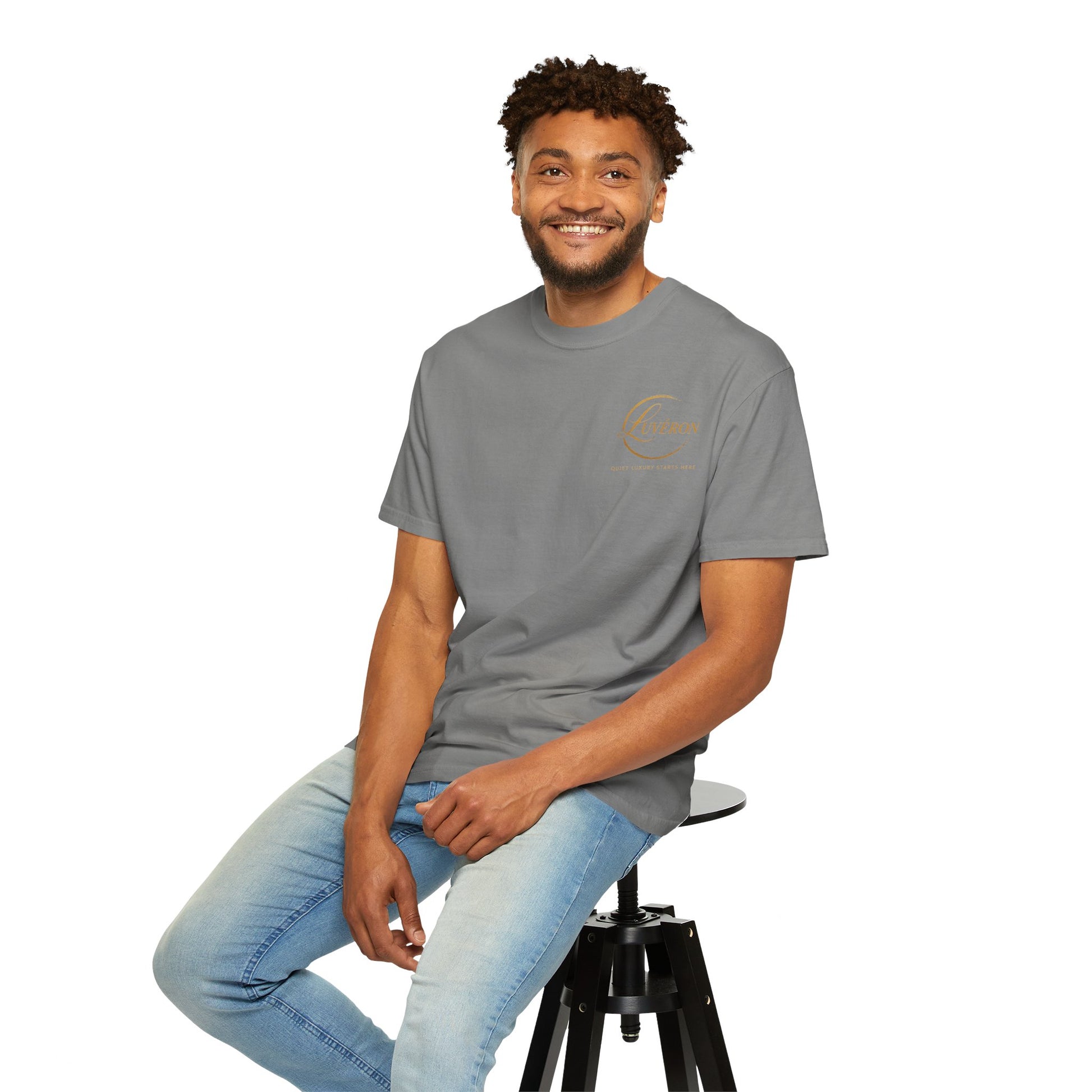 Unisex Garment-Dyed T-Shirt with Inspirational Text, Parisian Vibes, Casual Everyday Wear, Great Gift for Friends, Creative Style Statement