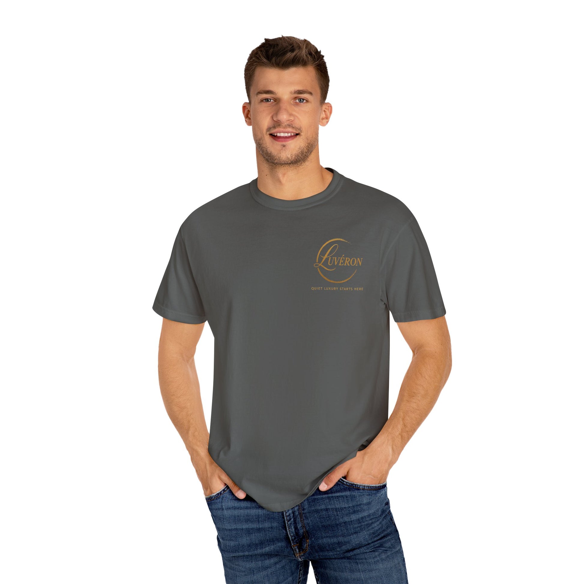 Unisex Garment-Dyed T-Shirt with Inspirational Text, Parisian Vibes, Casual Everyday Wear, Great Gift for Friends, Creative Style Statement
