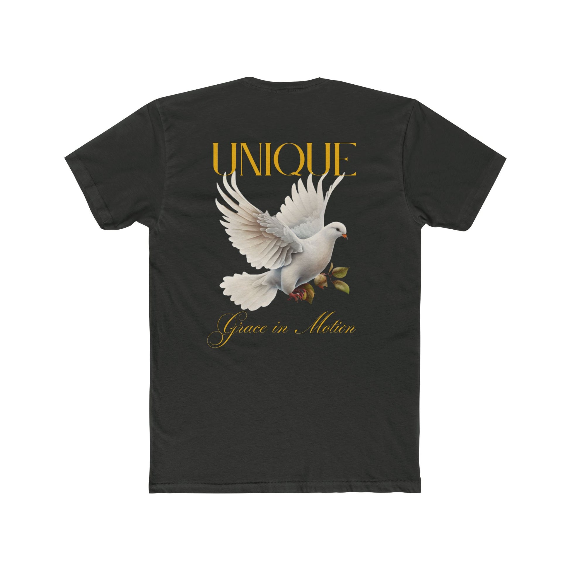 Unique Dove Graphic Unisex Cotton Crew Tee, Spiritual Gift, Casual Wear, Peaceful Apparel, Birthday Gift, Statement Tee