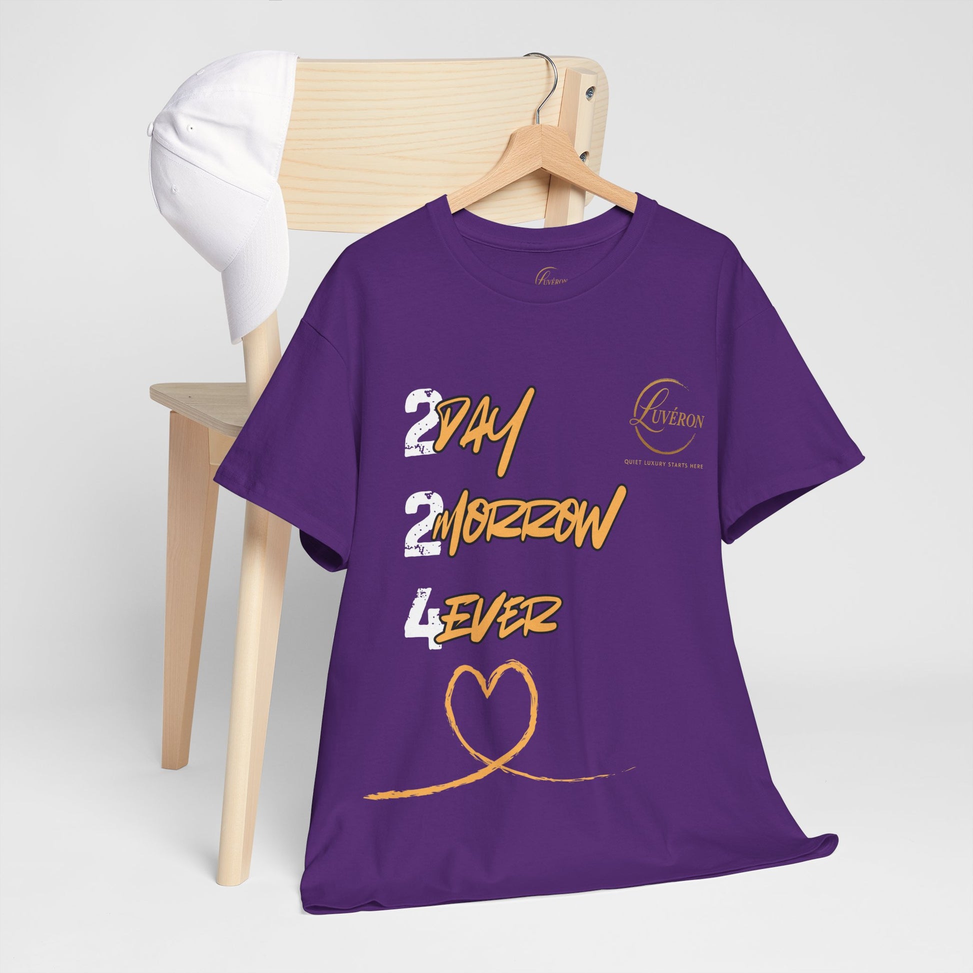 Stylish Unisex Heavy Cotton Tee with Heart Design, Casual Shirt, Everyday Wear, Gift for Friends, Fun Statement Tee, Positive Vibes