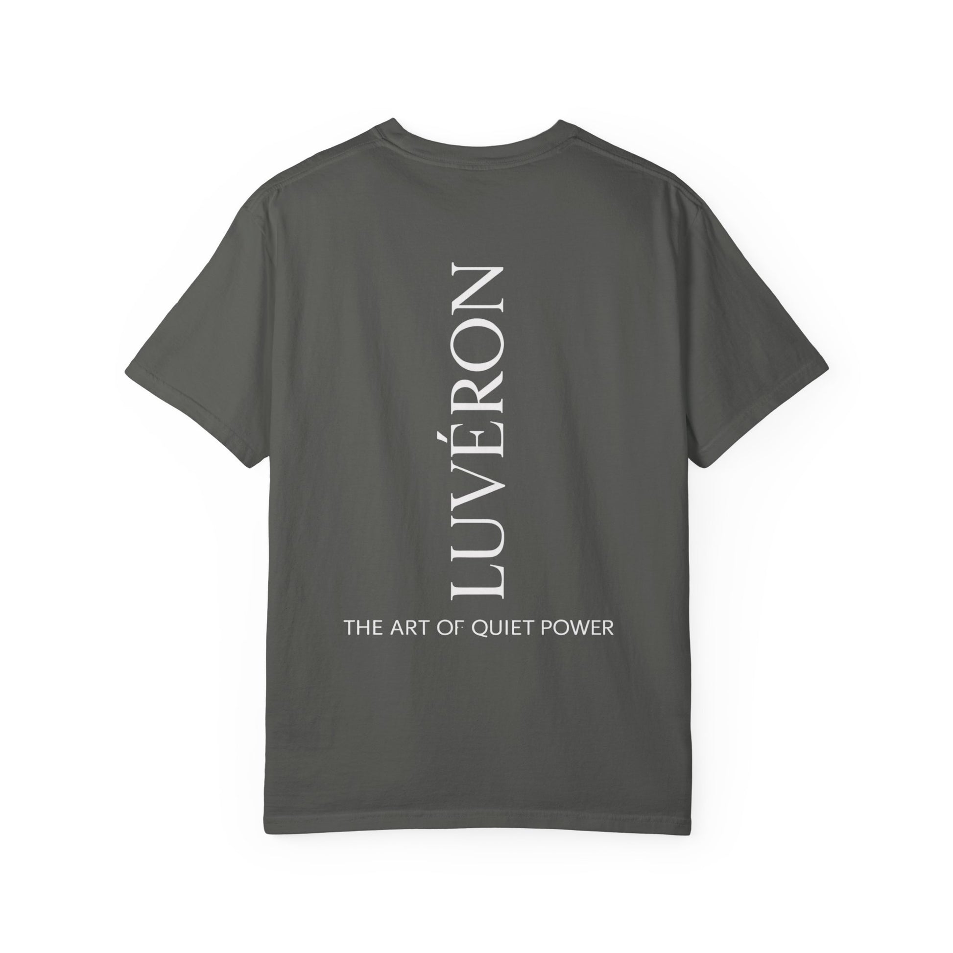 Unisex Garment-Dyed T-shirt: Luveron Quiet Power Tee, Casual Wear, Gift for Him, Art-Inspired Shirt, Minimalist Fashion