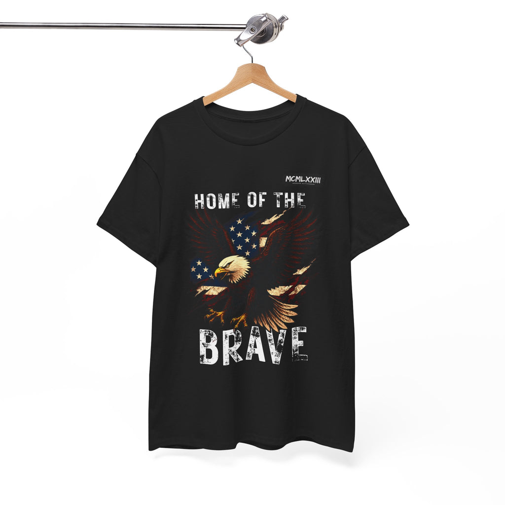 Home of the Brave Unisex Heavy Cotton Tee, Patriotic Shirt, Eagle Graphic Tee, American Pride T-Shirt, Independence Day Apparel, [...]
