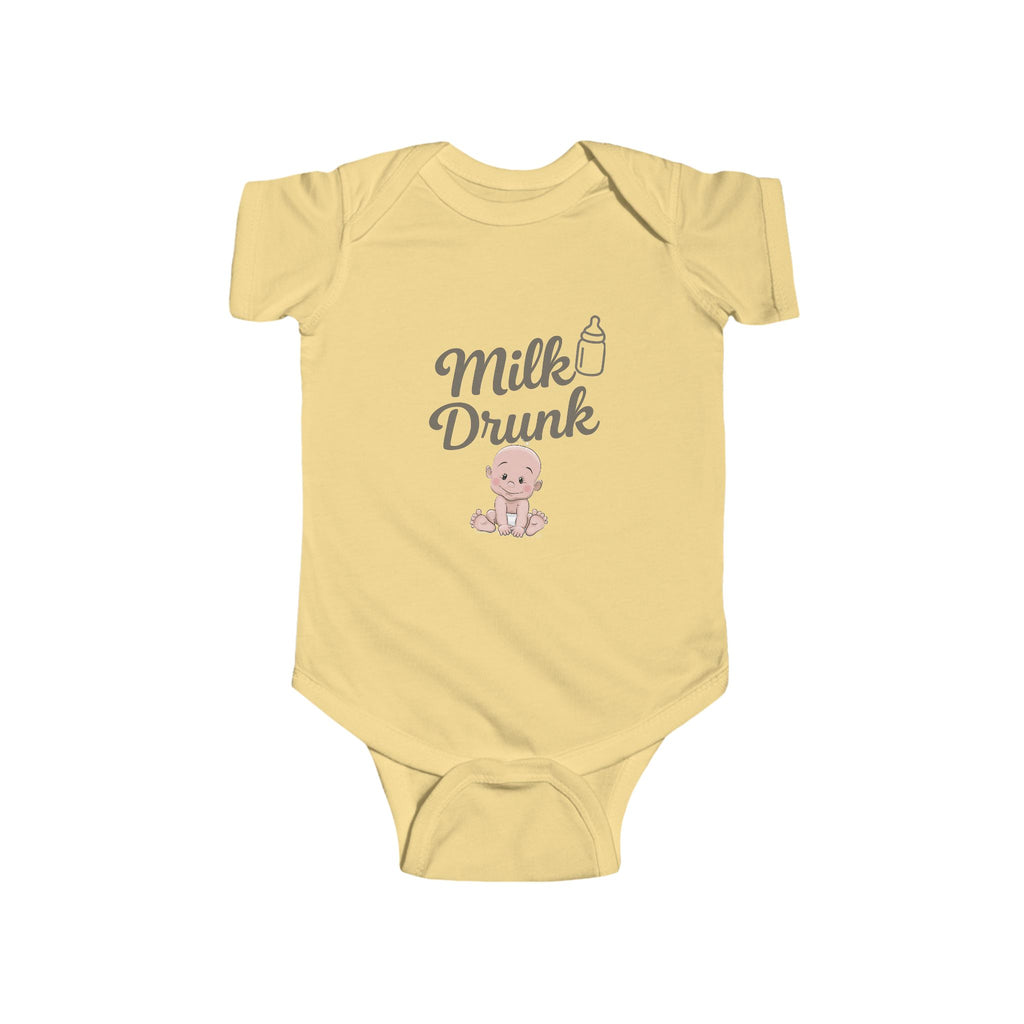 Milk Drunk Baby Bodysuit, Cute Infant Onesie, Baby Shower Gift, Newborn Clothing, Funny Baby Outfit, Toddler Apparel