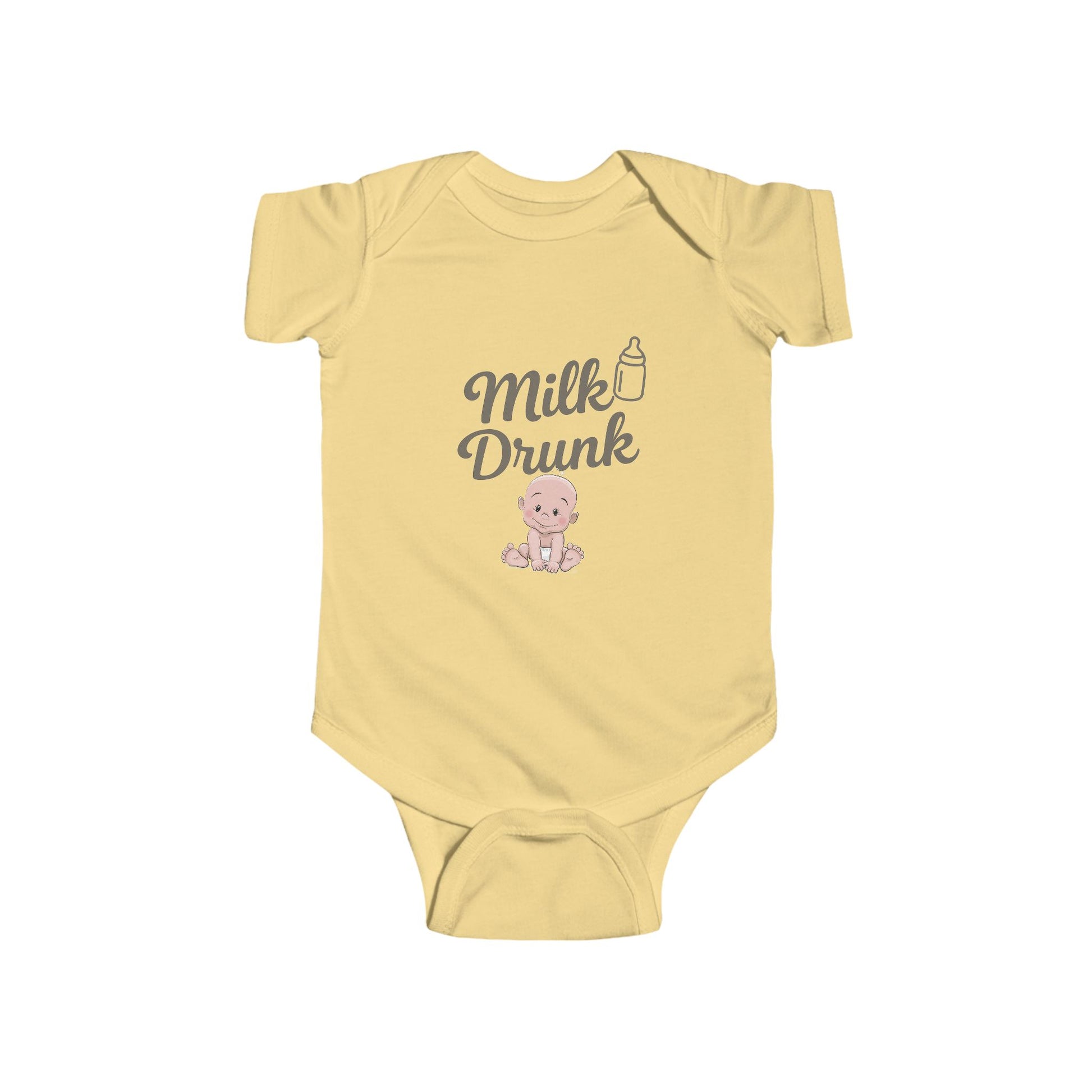Milk Drunk Baby Bodysuit, Cute Infant Onesie, Baby Shower Gift, Newborn Clothing, Funny Baby Outfit, Toddler Apparel