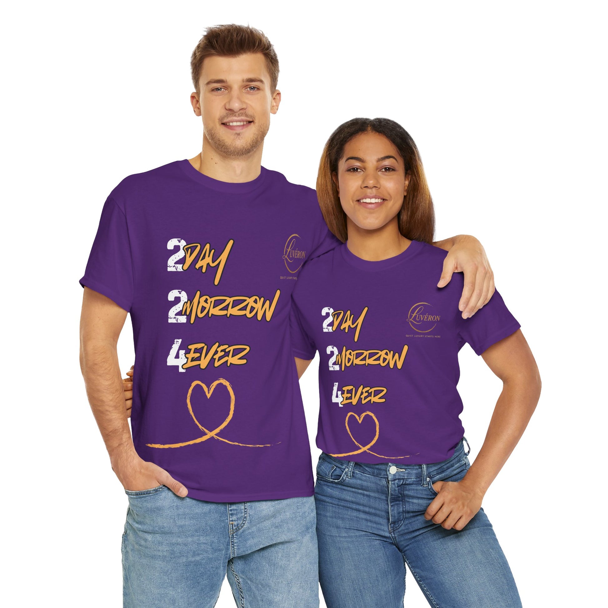 Stylish Unisex Heavy Cotton Tee with Heart Design, Casual Shirt, Everyday Wear, Gift for Friends, Fun Statement Tee, Positive Vibes