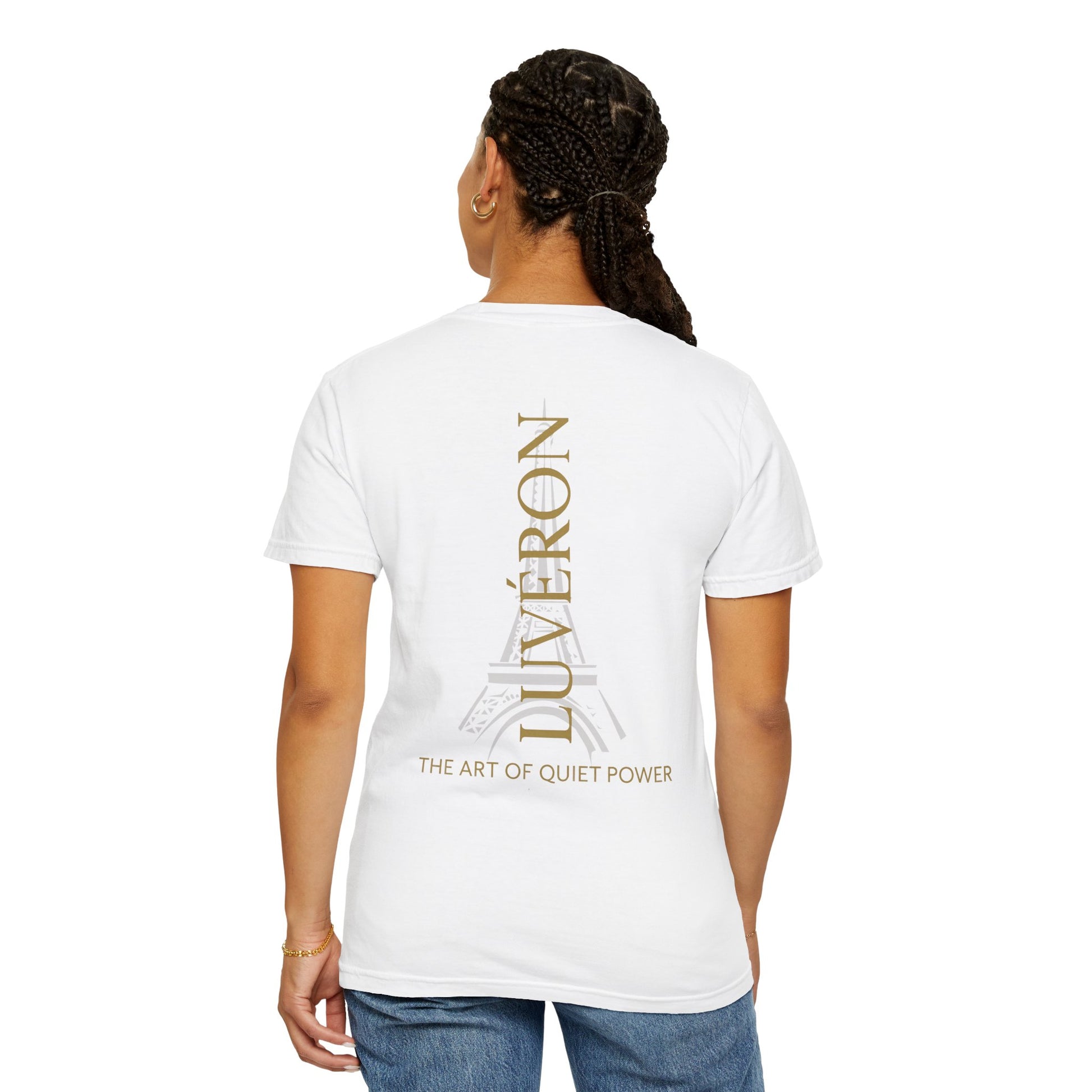 Unisex Garment-Dyed T-Shirt with Inspirational Text, Parisian Vibes, Casual Everyday Wear, Great Gift for Friends, Creative Style Statement