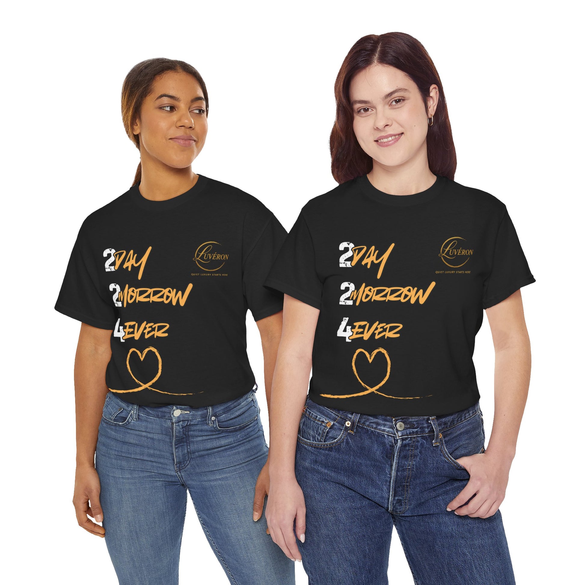 Stylish Unisex Heavy Cotton Tee with Heart Design, Casual Shirt, Everyday Wear, Gift for Friends, Fun Statement Tee, Positive Vibes